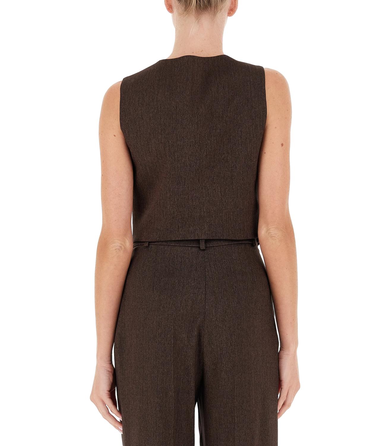 Rinascimento gilet cioccolato donna