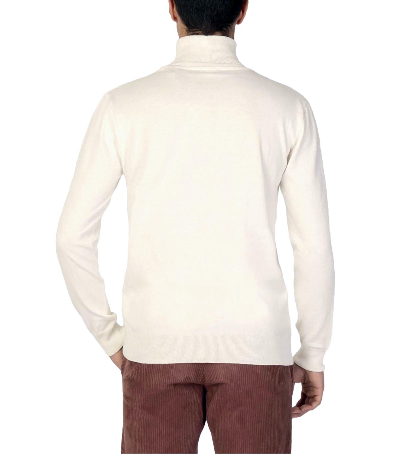 Pullover collo alto bianco panna us polo