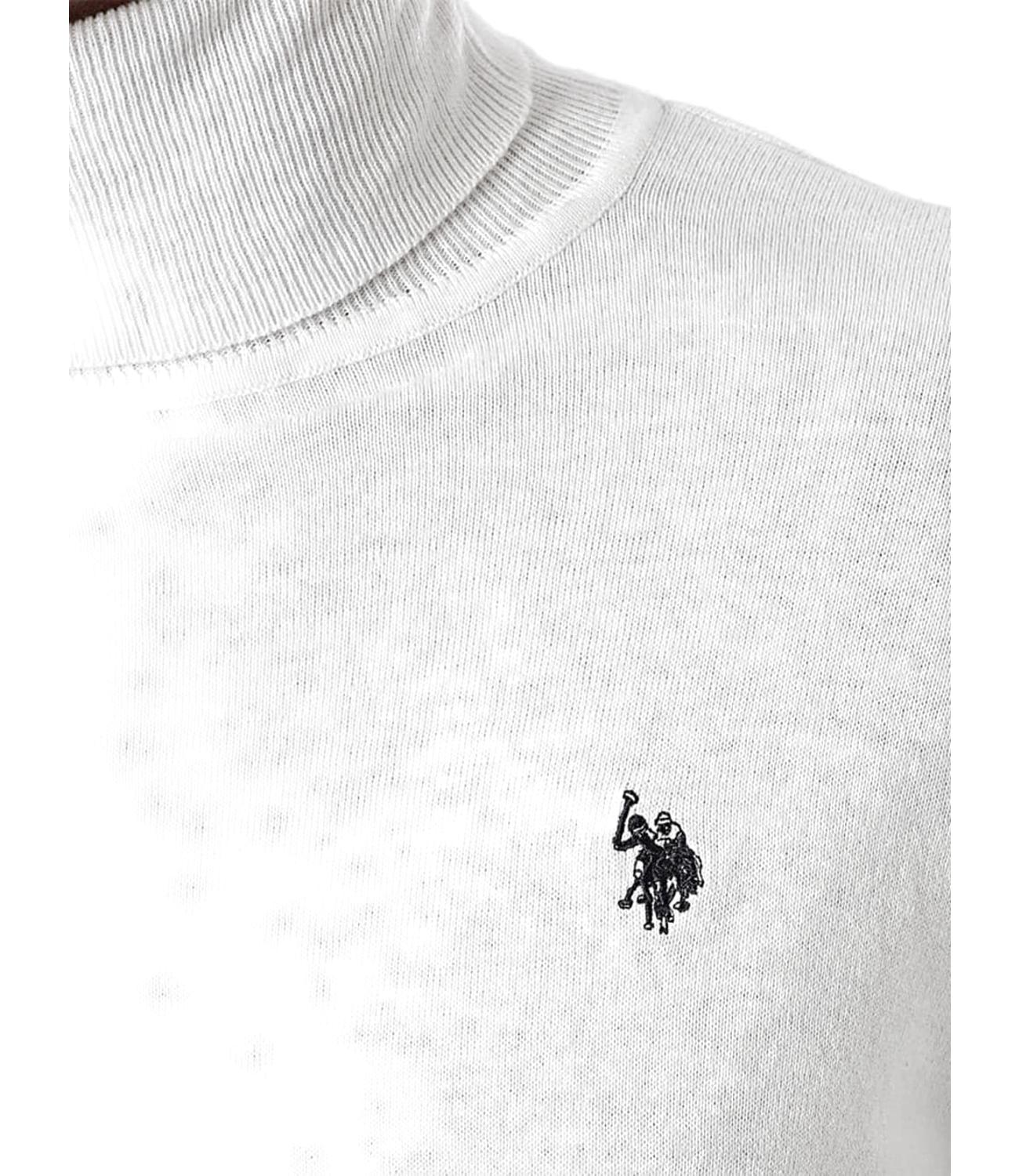 Pullover collo alto bianco panna us polo