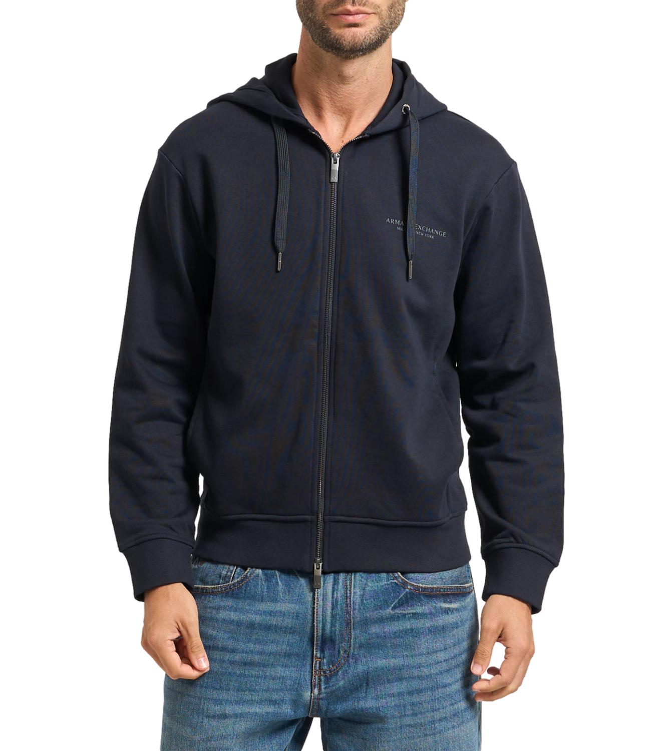 Felpa Blu con zip AX