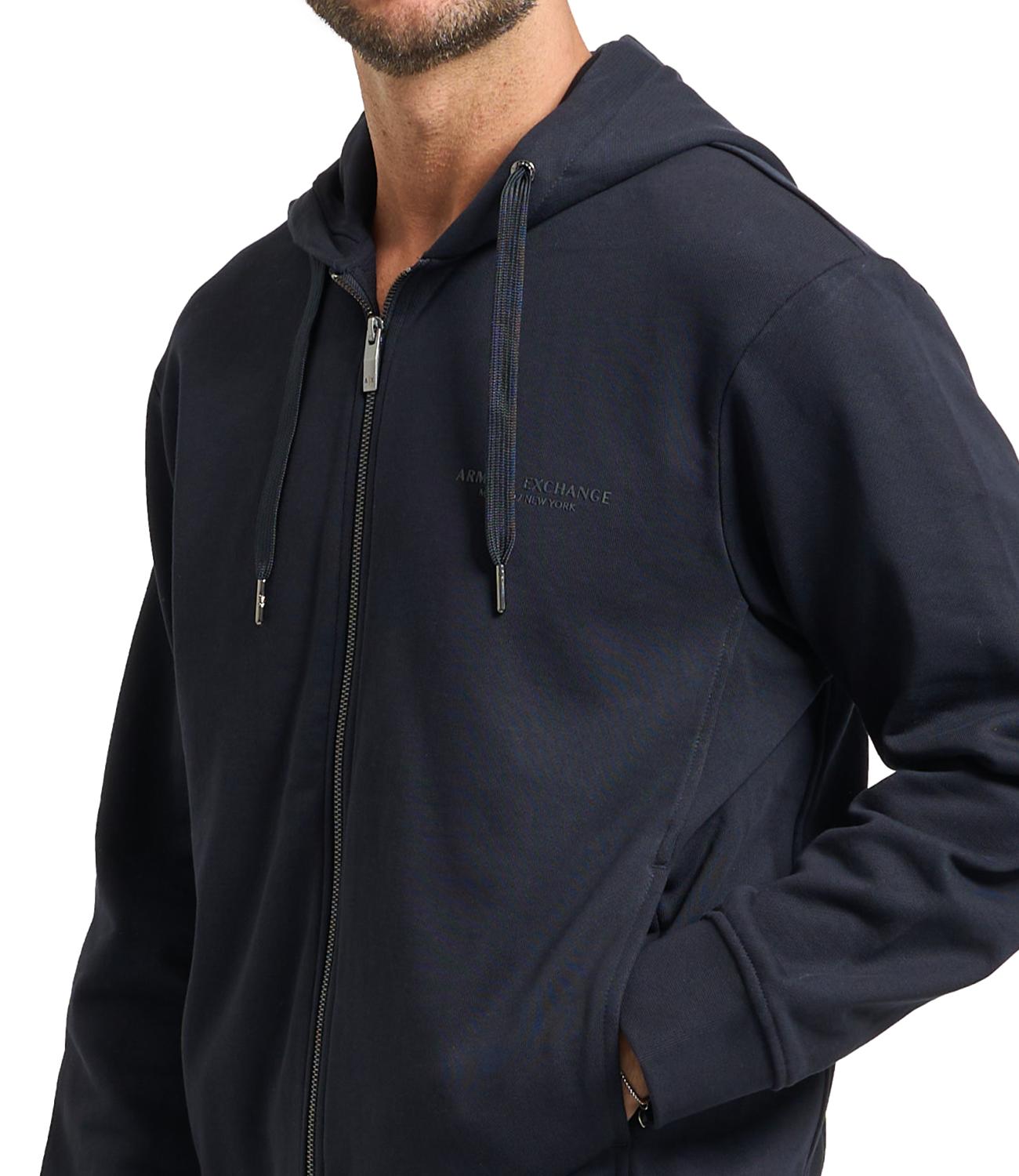 Felpa Blu con zip AX