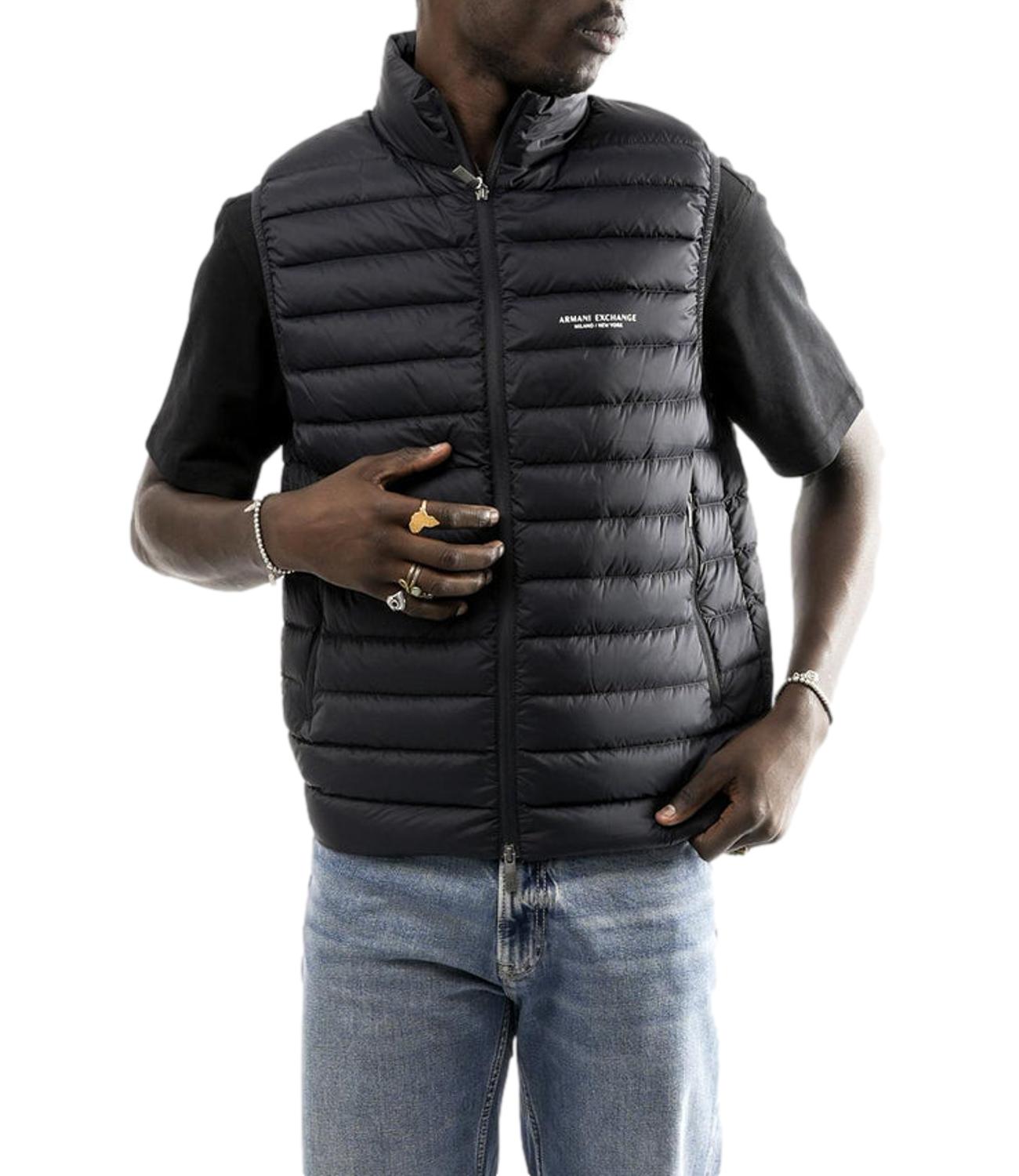 Gilet nero uomo AX