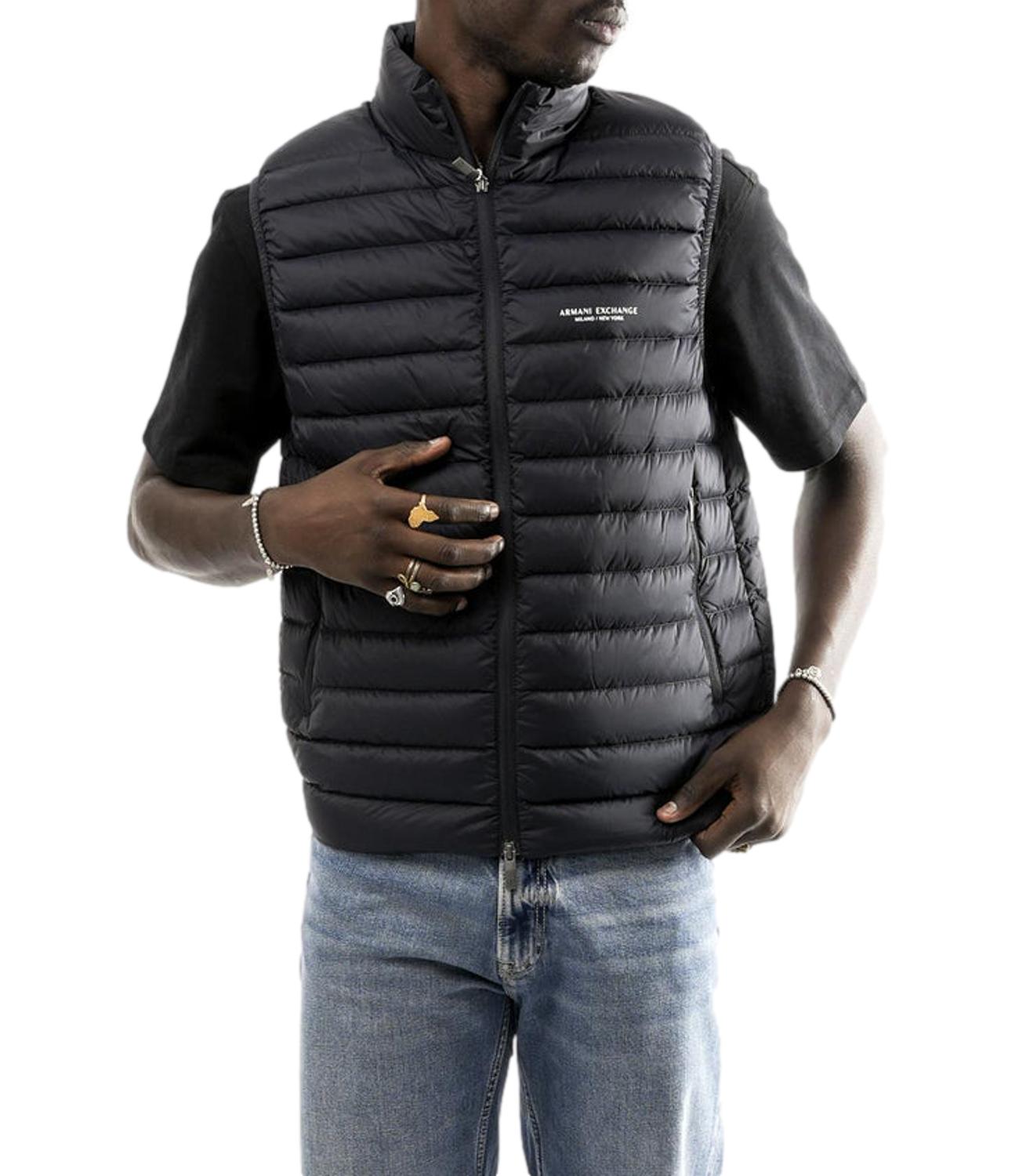 Gilet nero uomo AX