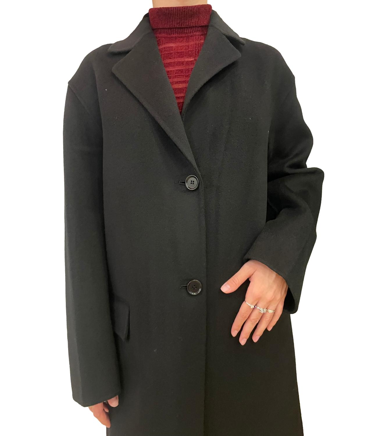 Aspesi Cappotto Lungo Nero Donna