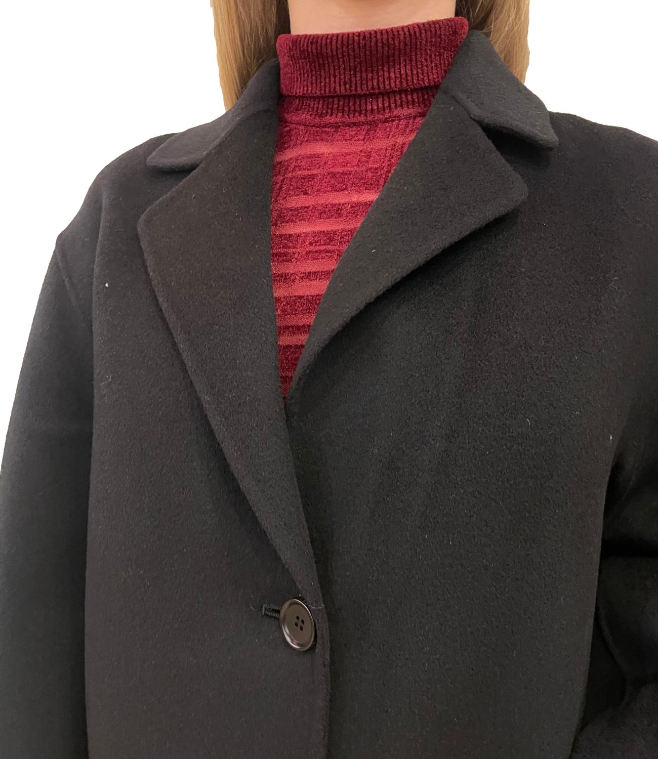 Aspesi Cappotto Lungo Nero Donna