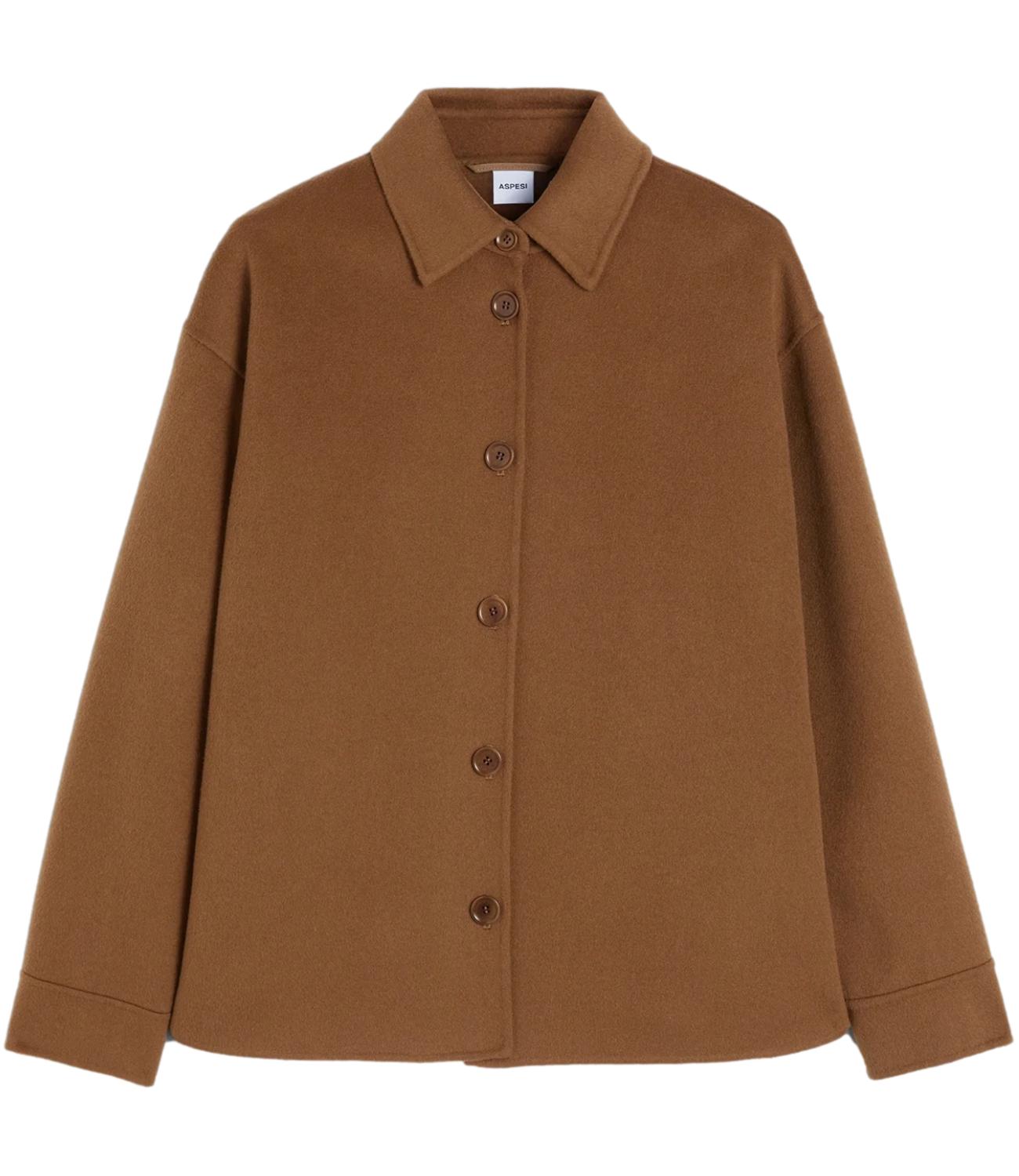 Aspesi Cappotto Overshit Cammello Donna