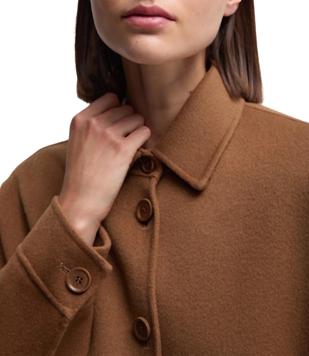 Aspesi Cappotto Overshit Cammello Donna