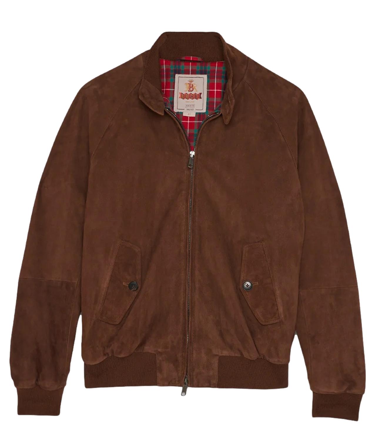 Giubbino G9 in suede scamosciata colore chocolate