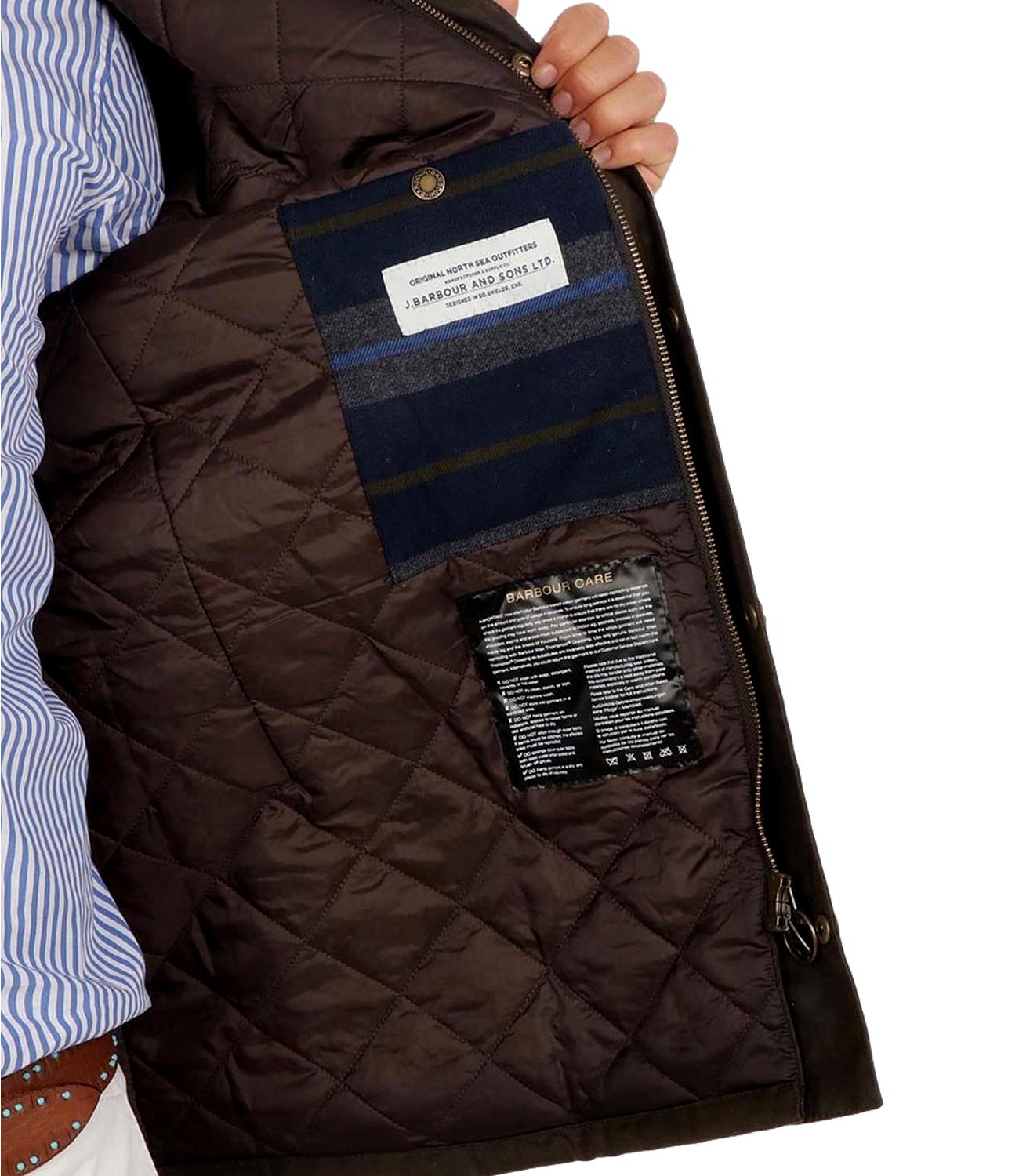 Giubbino Barbour Leaaward Jacket olive
