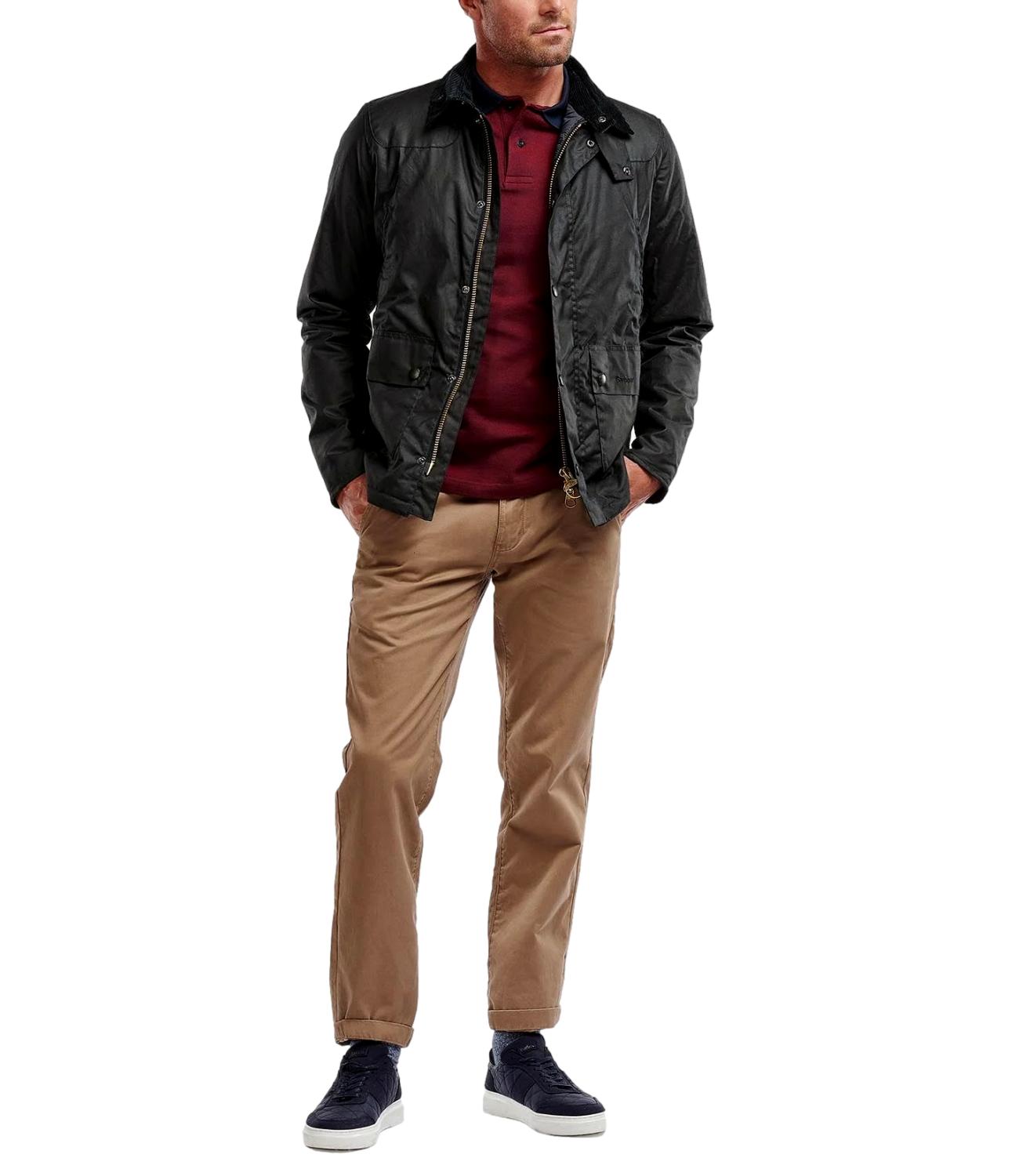 Reelin wax jacket sage
