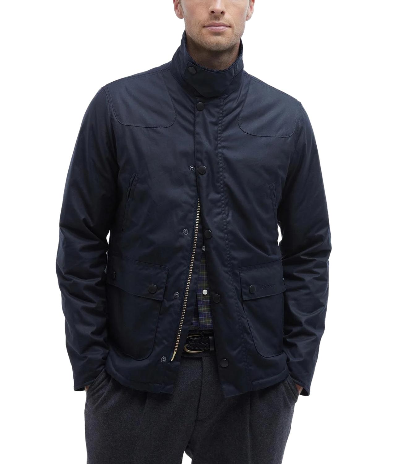 Reelin wax jacket blu navy