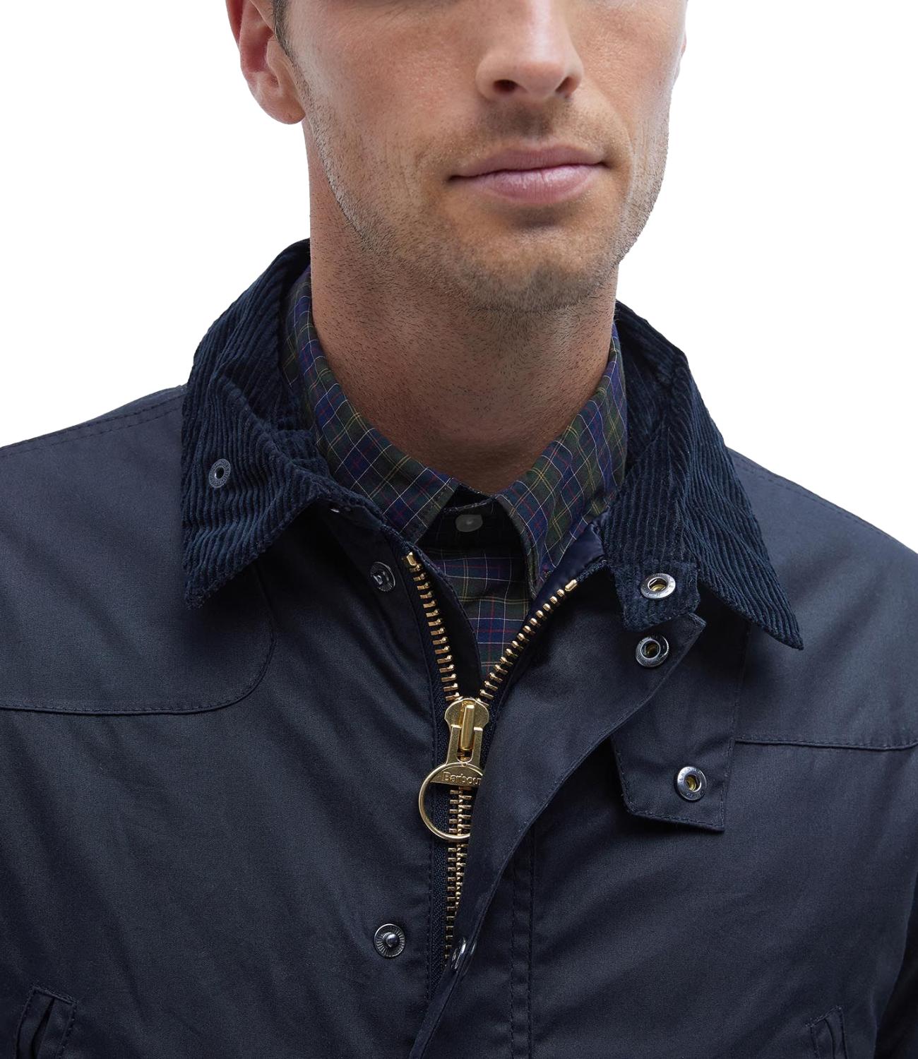 Reelin wax jacket blu navy