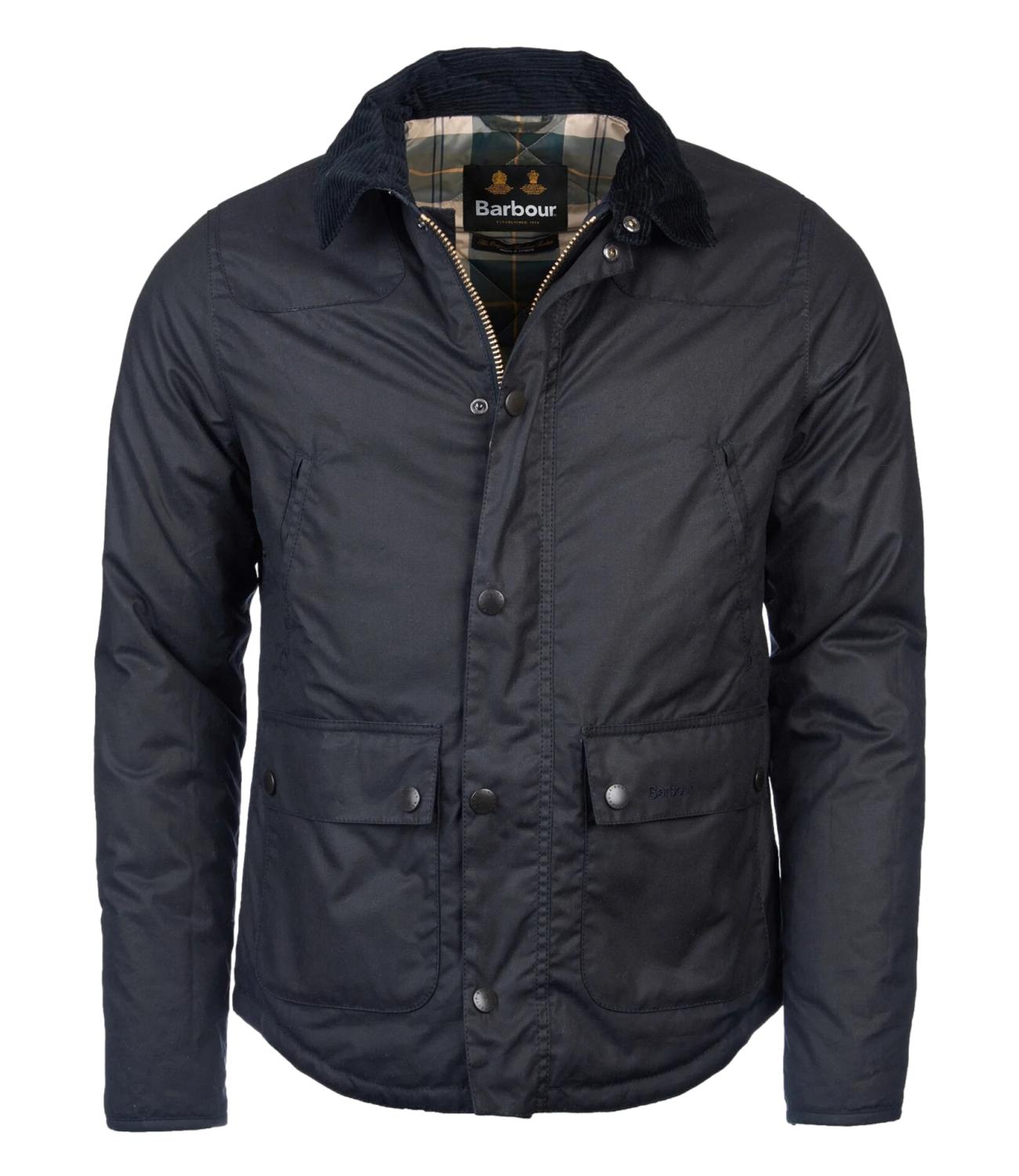 Reelin wax jacket blu navy