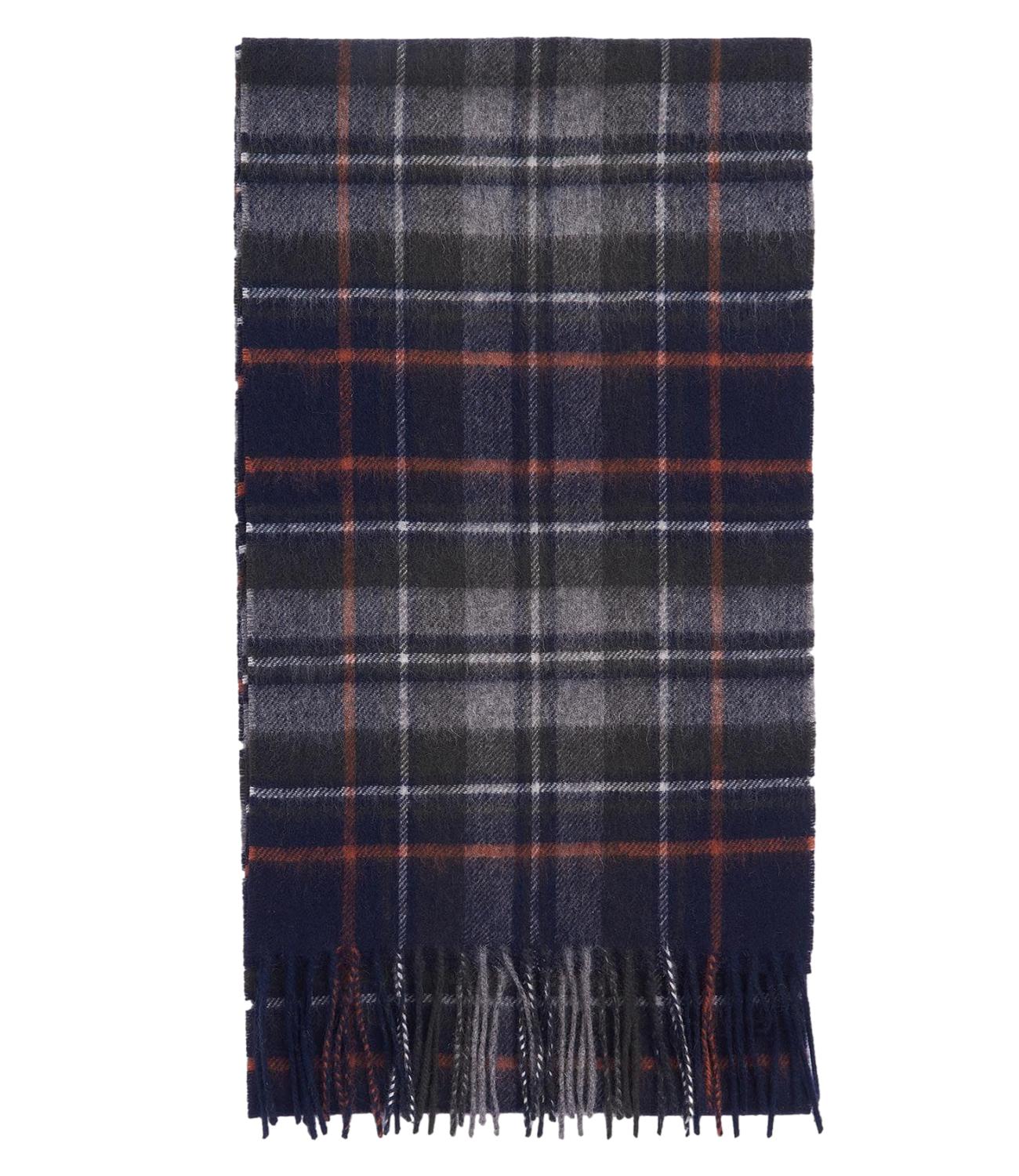 New Check Tartan Scarf blu navy