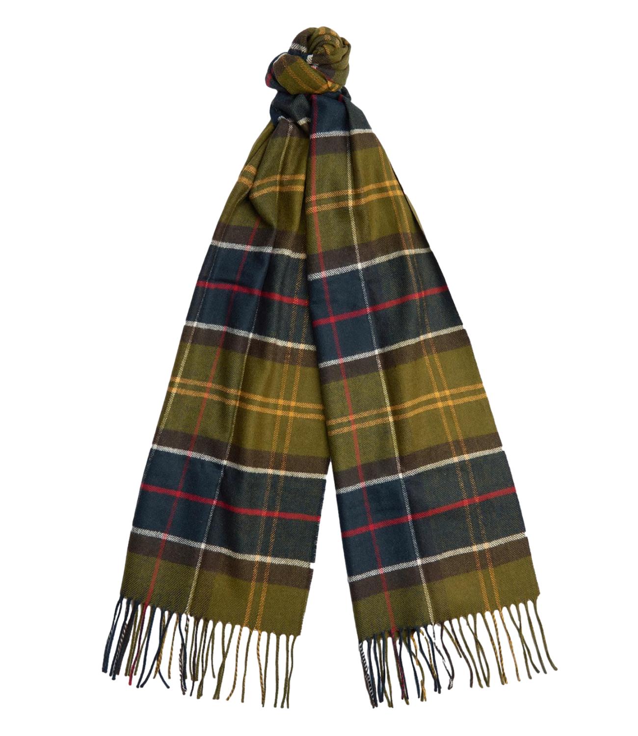 Yaxley Tartan Scarf green classic