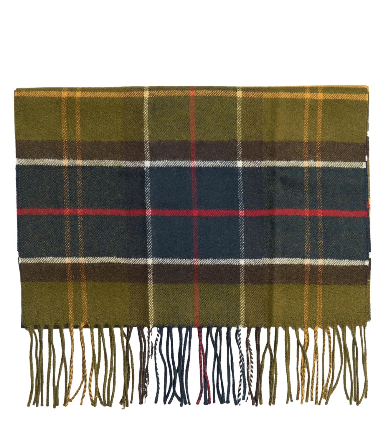 Yaxley Tartan Scarf green classic