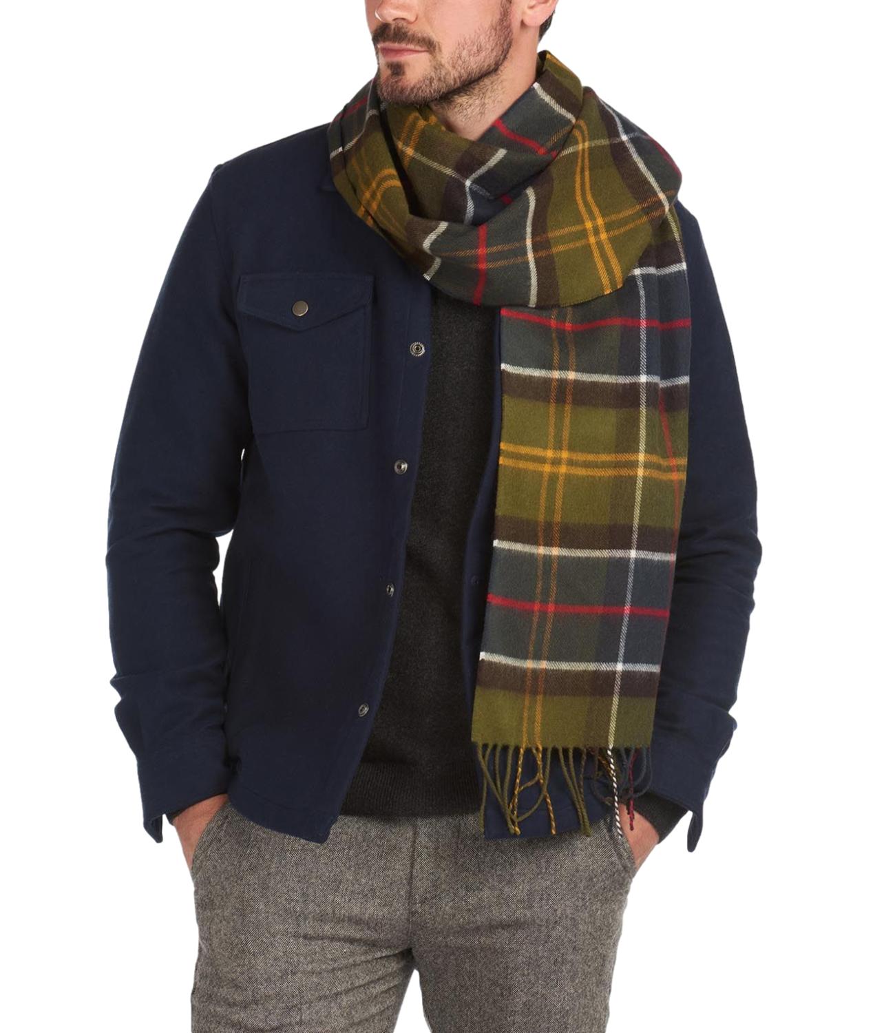Yaxley Tartan Scarf green classic