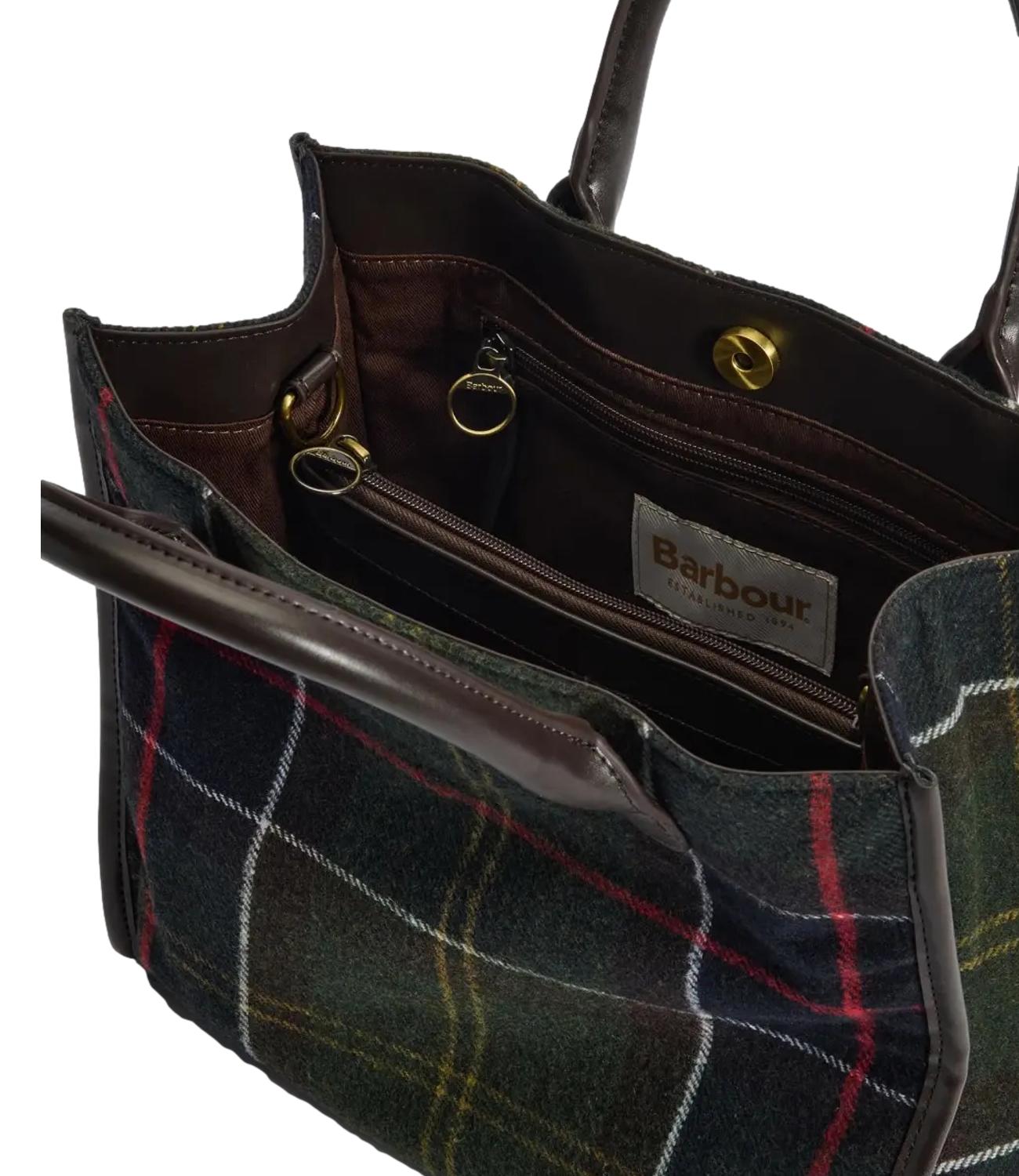 Borsa tote Barrhill in tartan