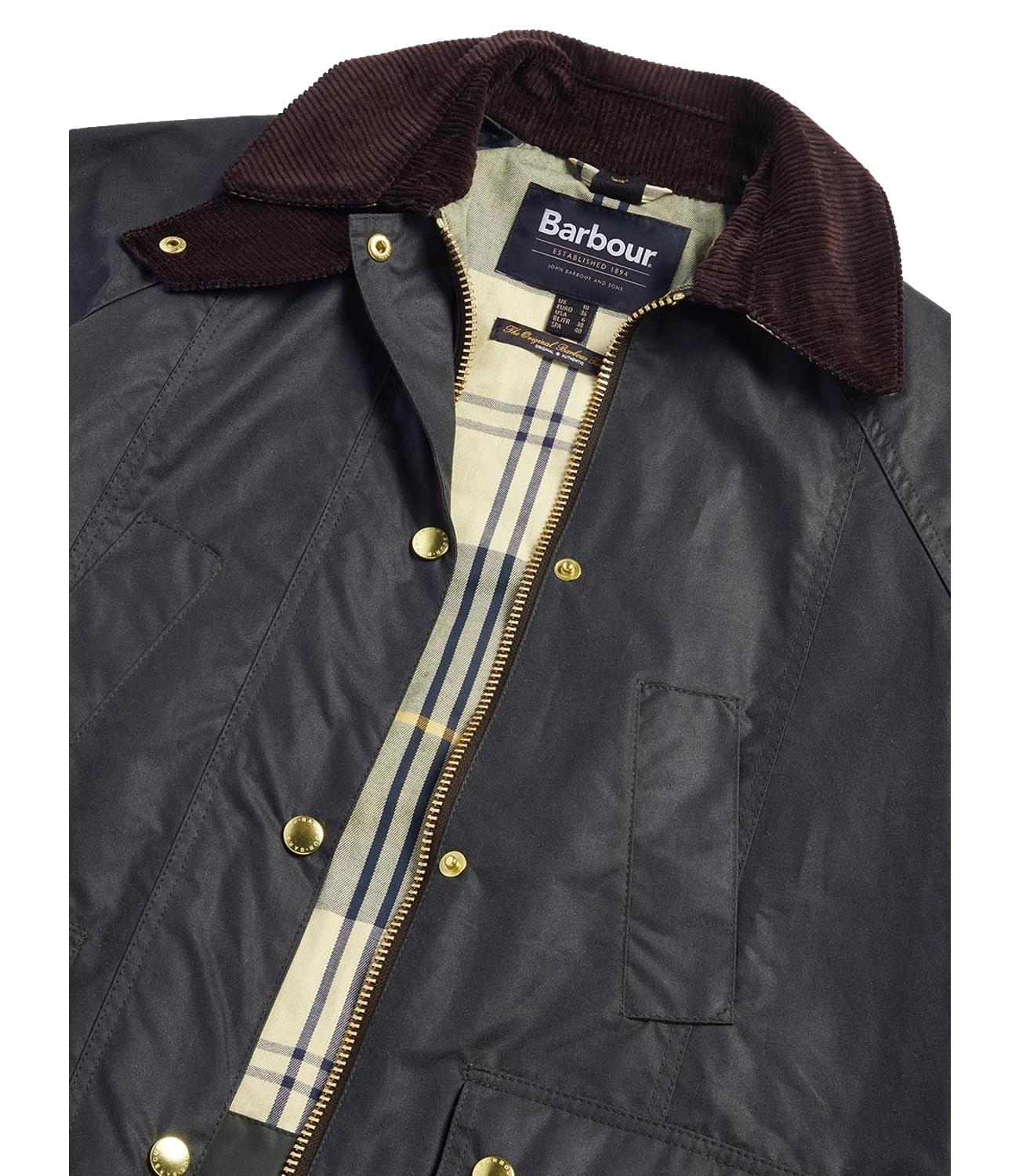 Modern Beadnell Wax Jacket verde