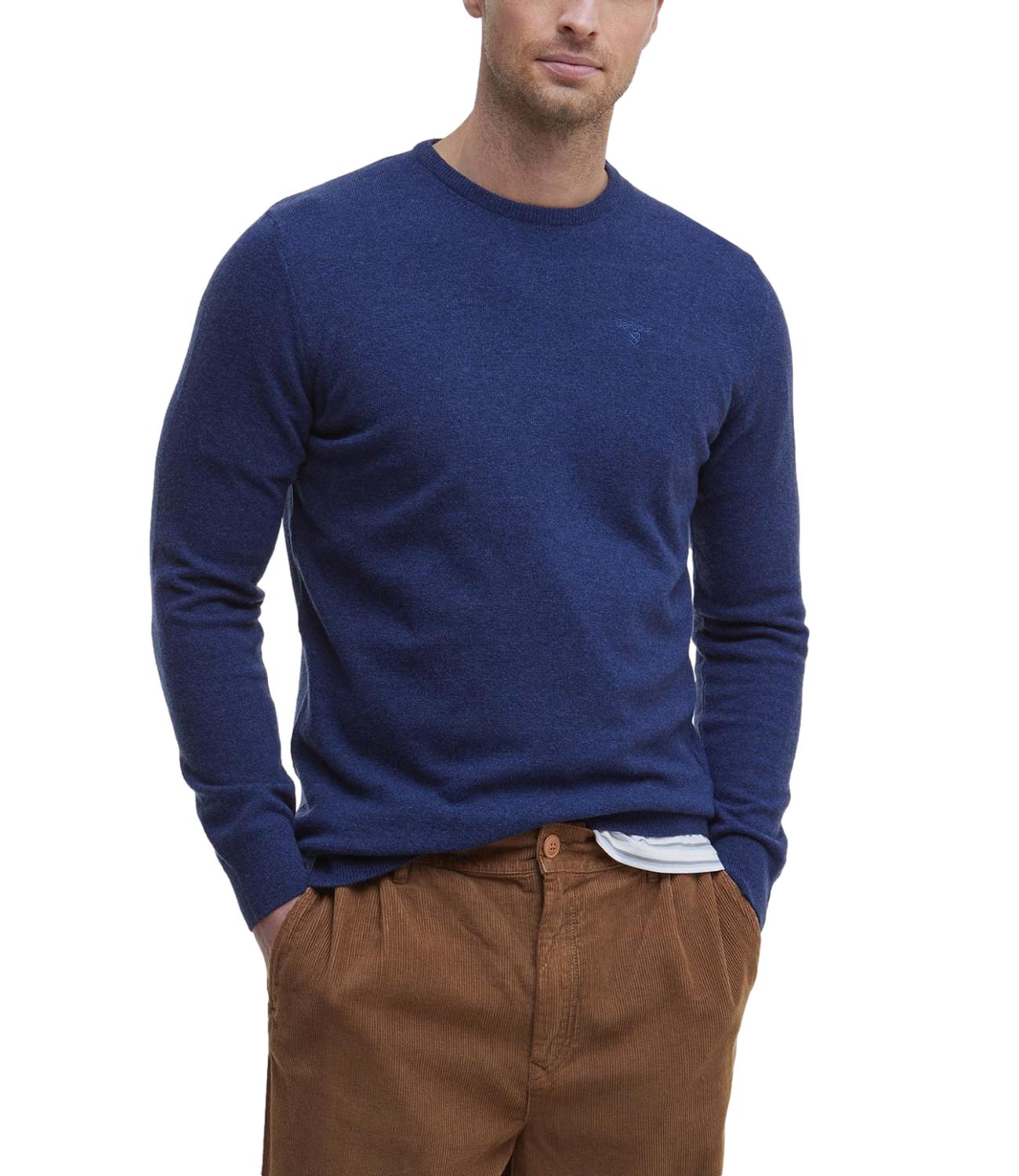 Essential Lambs Wool Crew Neck blue