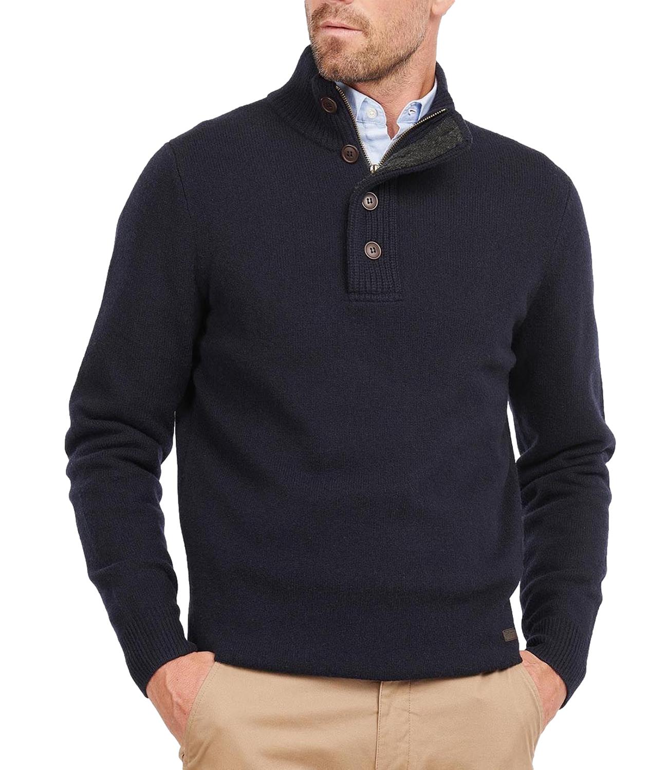Essential Patch Half Zip blu