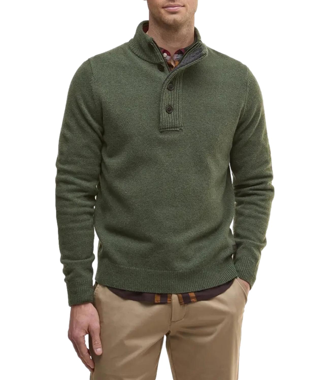 Essential Patch Half Zip olive