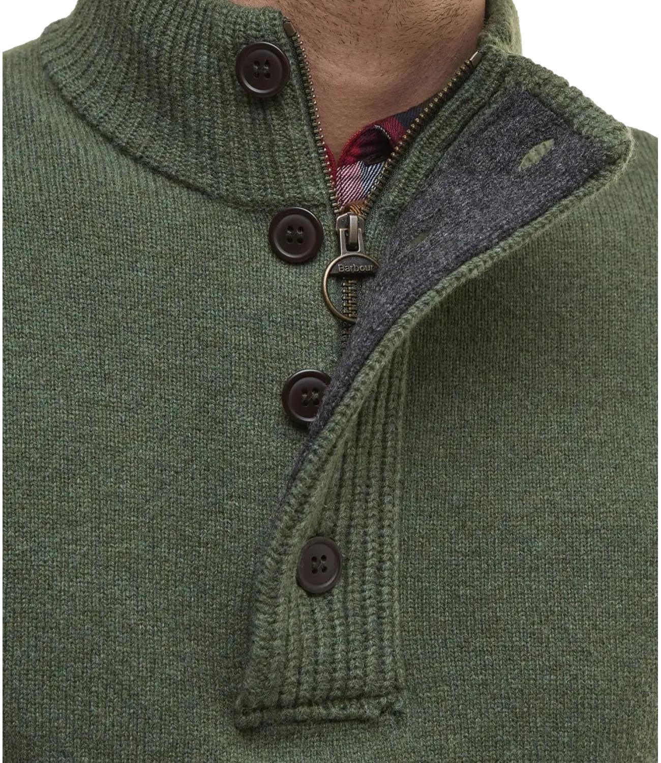 Essential Patch Half Zip olive
