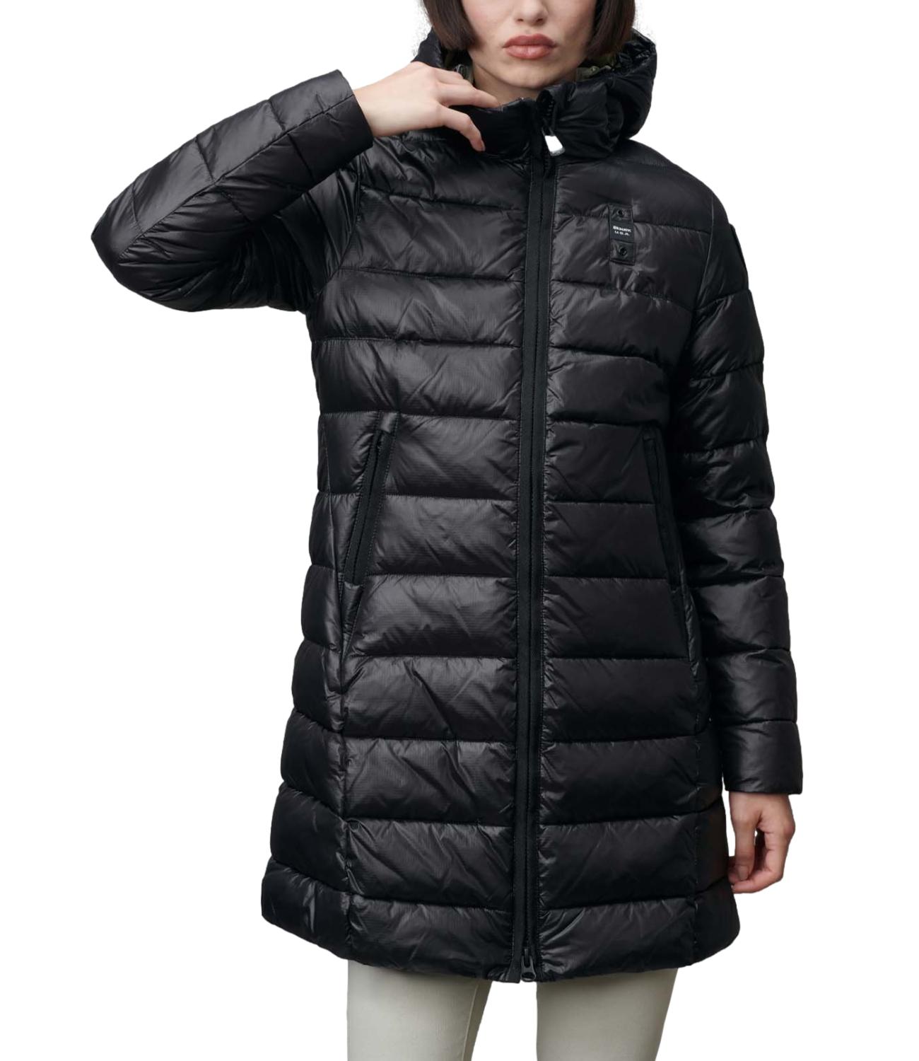 Piumino lungo ADELAIDE nero donna