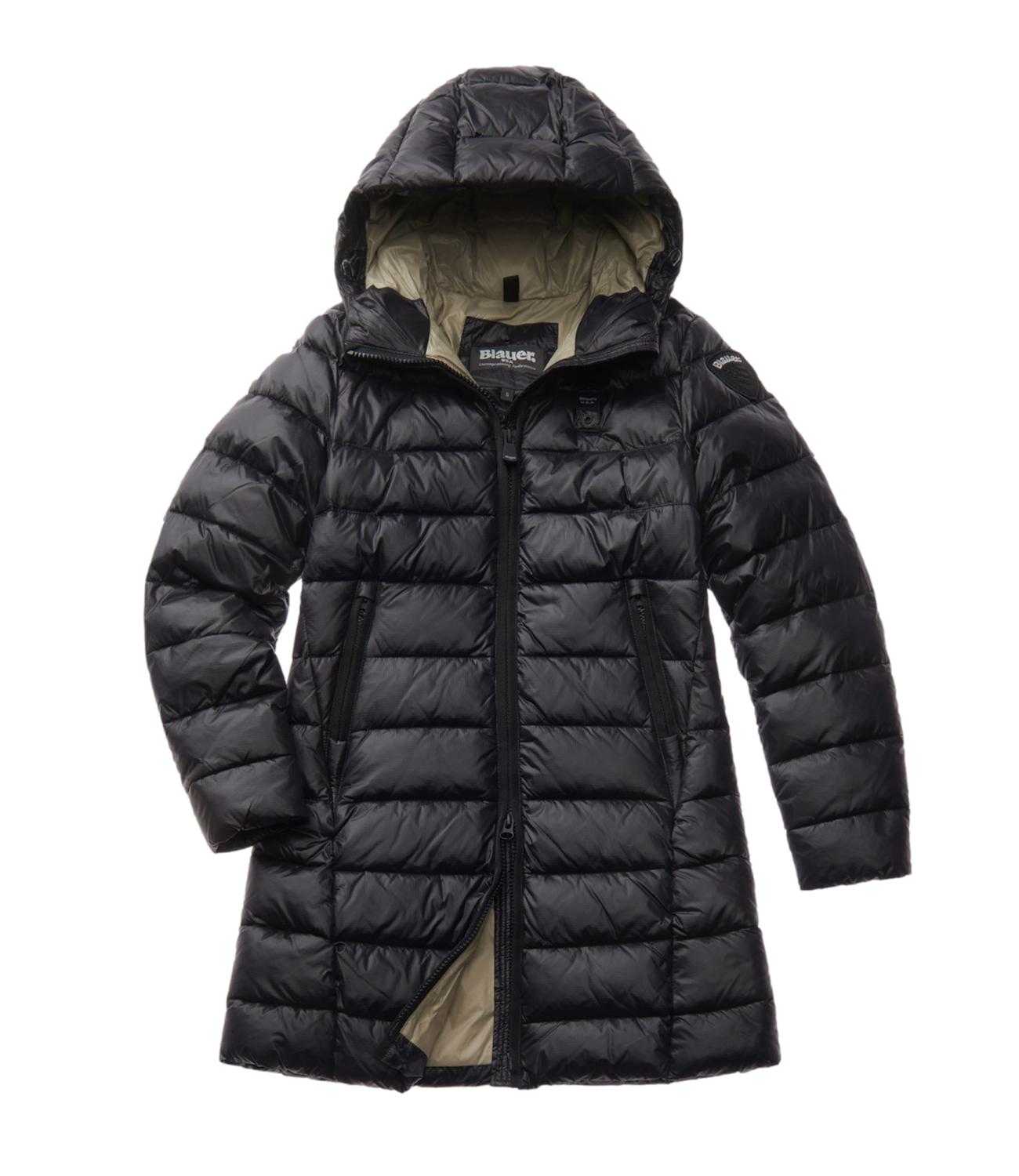 Piumino lungo ADELAIDE nero donna