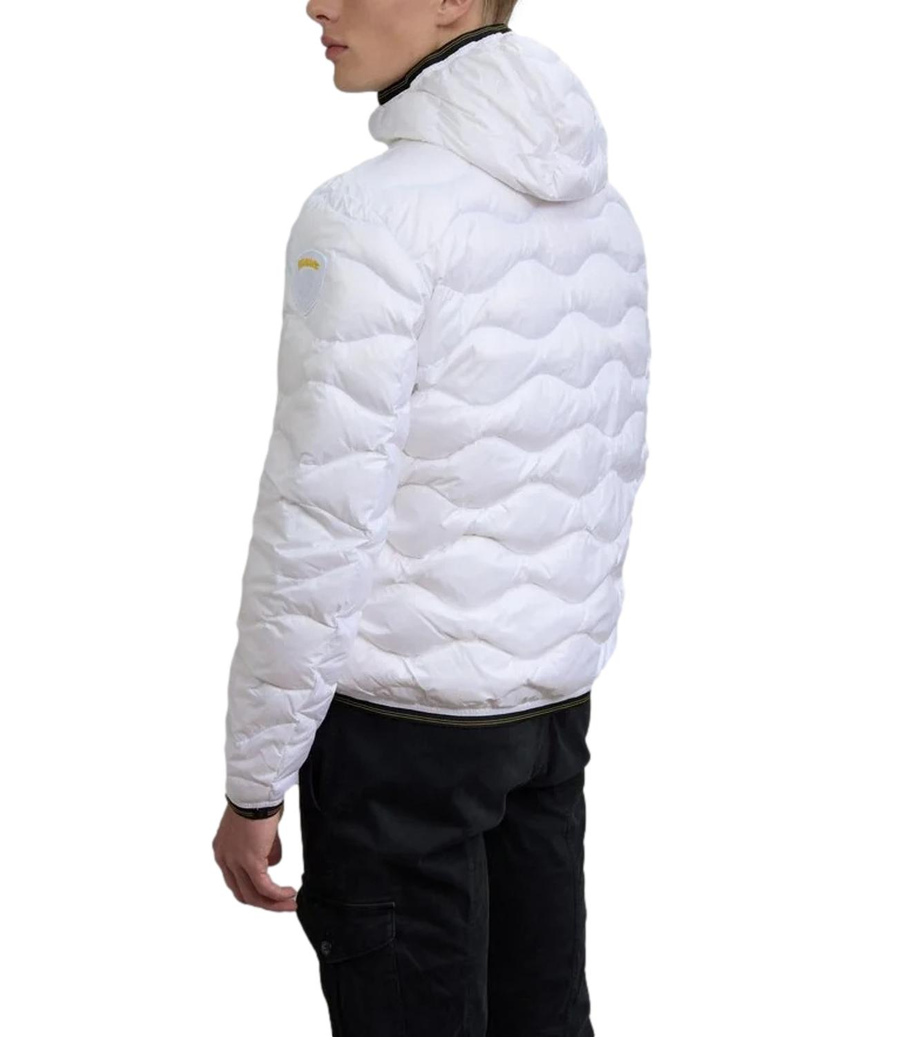 Giacca WAVE bianca uomo con cappuccio
