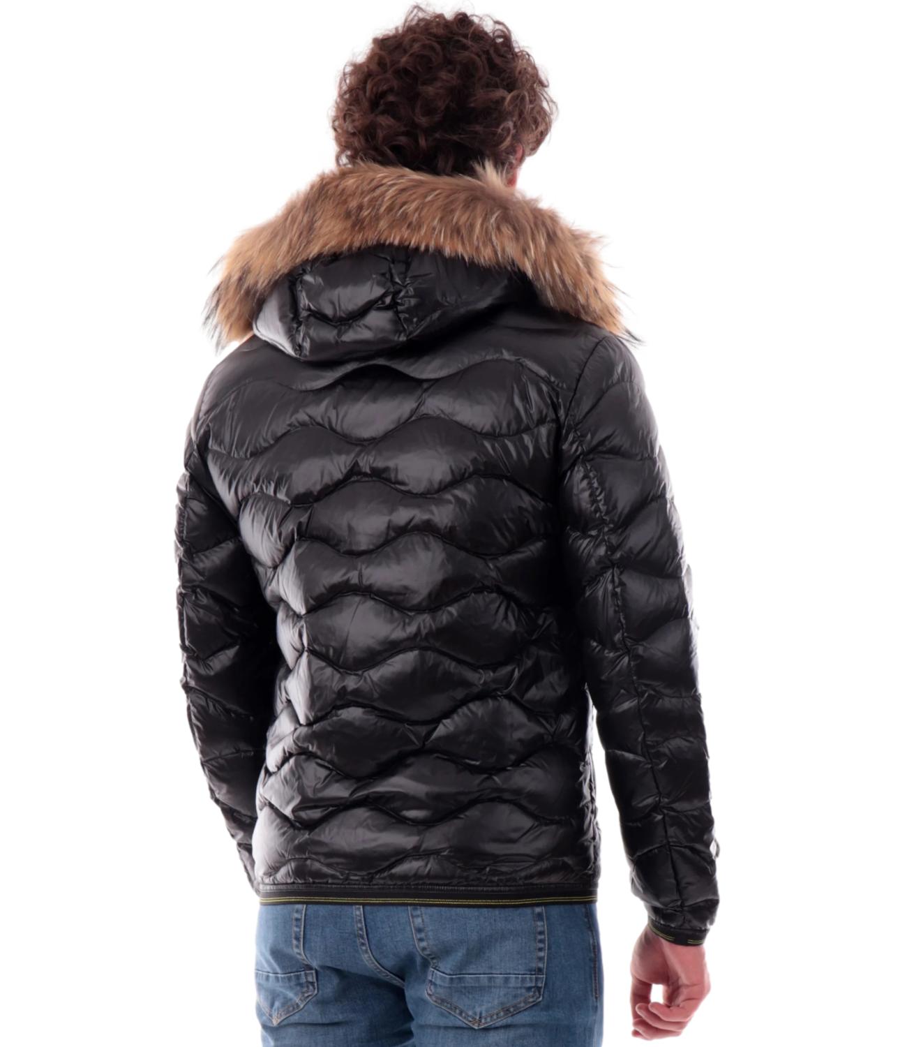 Piumino Wavefur nero uomo