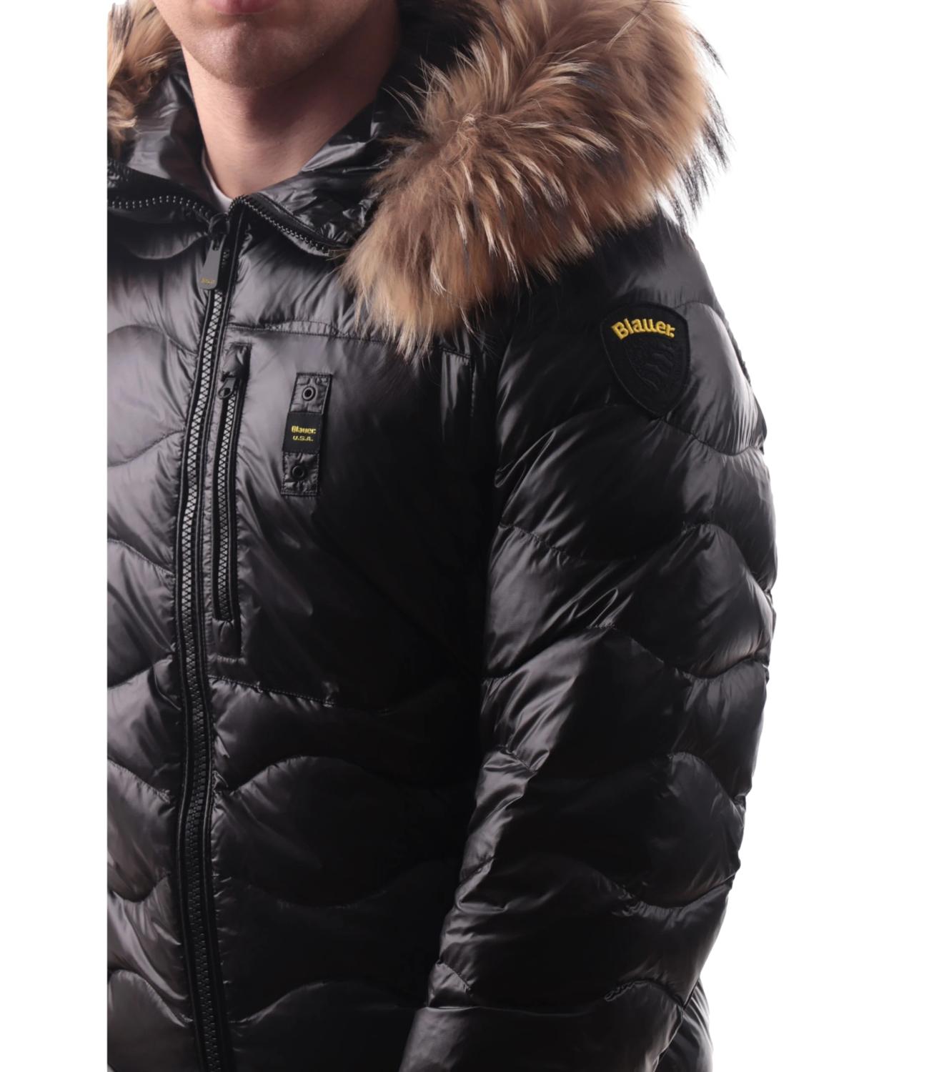 Piumino Wavefur nero uomo