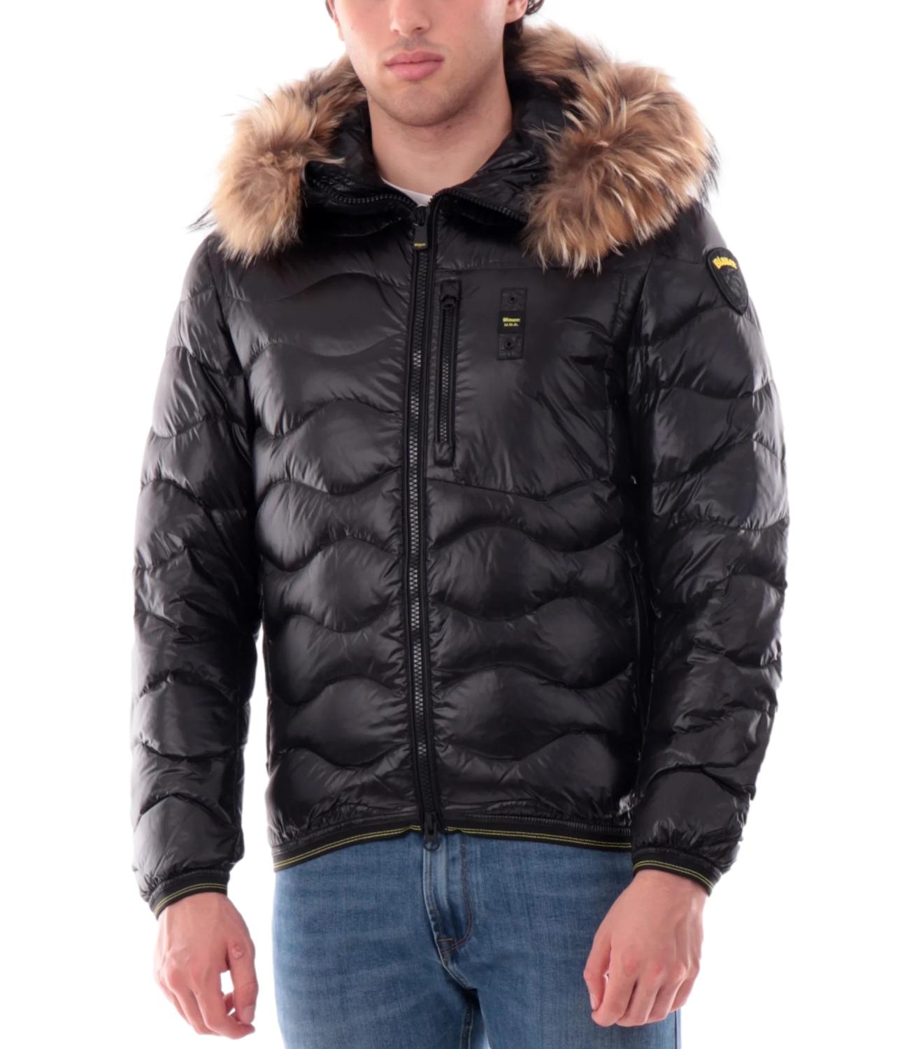 Piumino Wavefur nero uomo