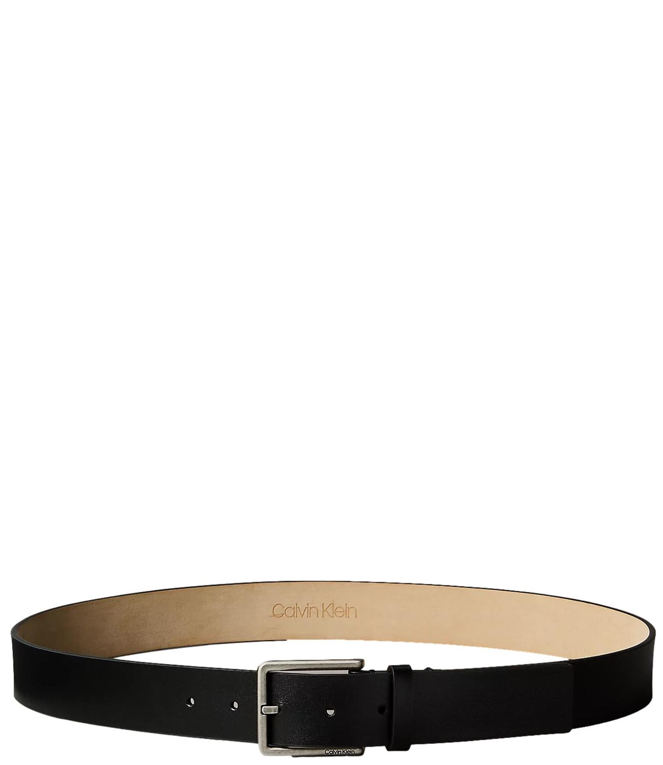 Calvin Klein Cintura Pelle Nera Uomo