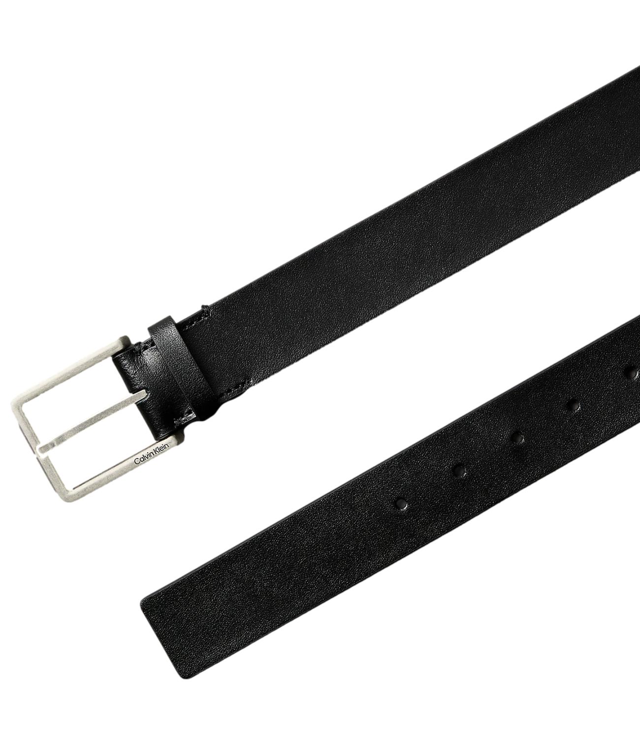 Calvin Klein Cintura Pelle Nera Uomo