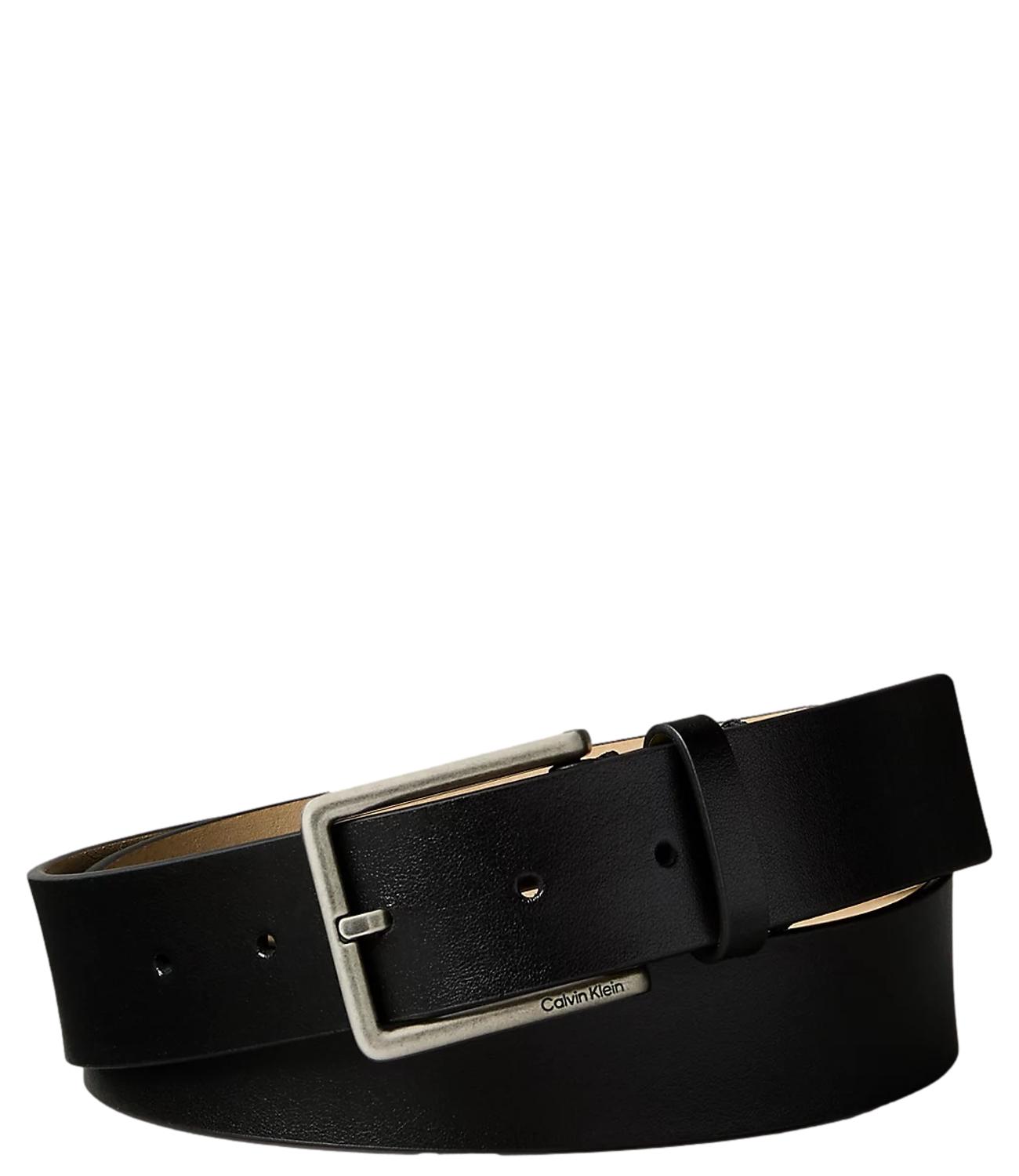 Calvin Klein Cintura Pelle Nera Uomo