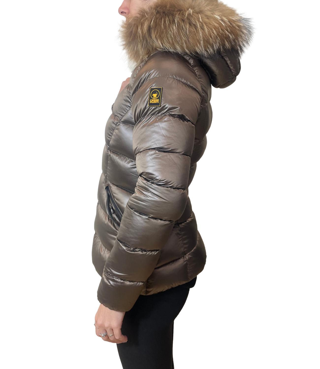 Ciesse Giacca RANGI REAL FUR Caribou Donna