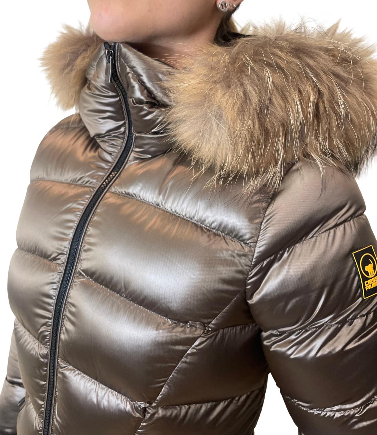 Ciesse Giacca RANGI REAL FUR Caribou Donna