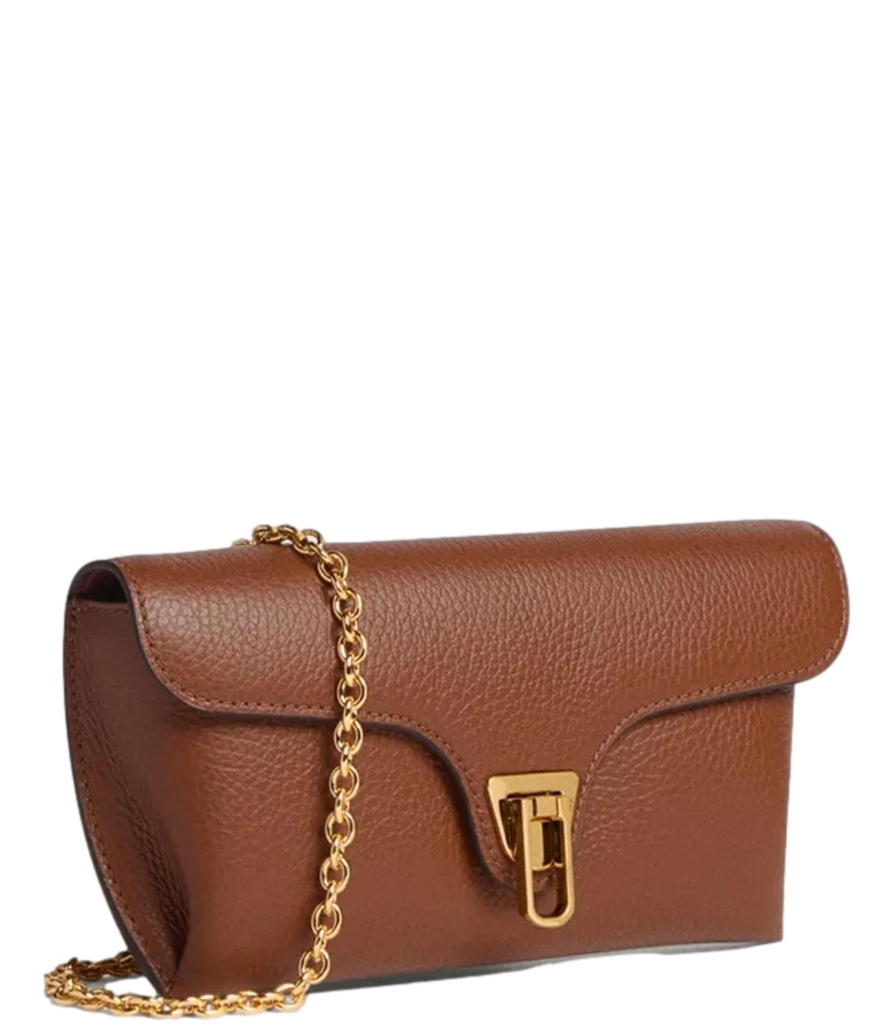 Coccinelle Borsa DOUBLE BEAT MEDIUM Cognac Donna