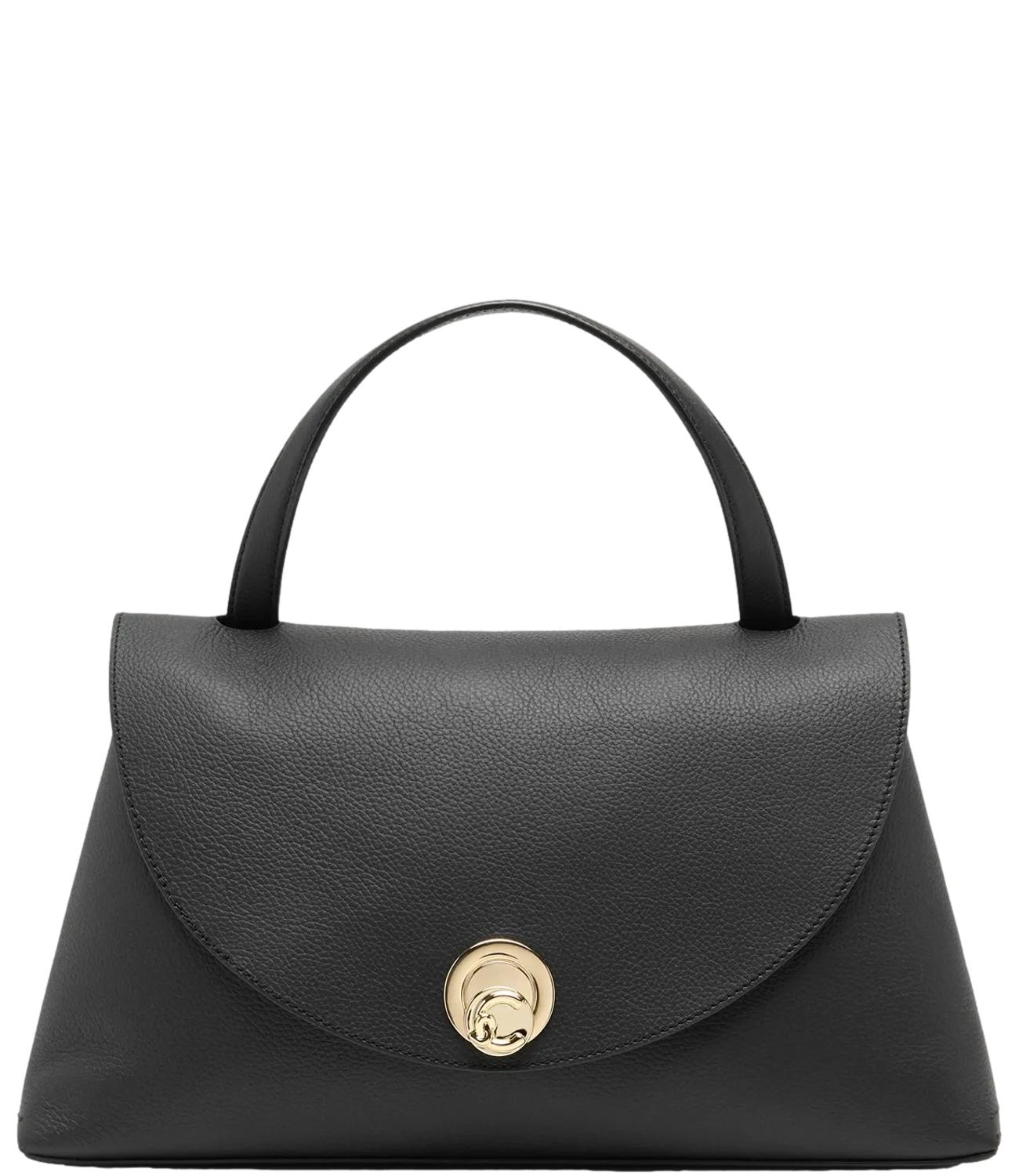 Coccinelle Borsa NIKLA MEDIUM Noir/Cognac Donna
