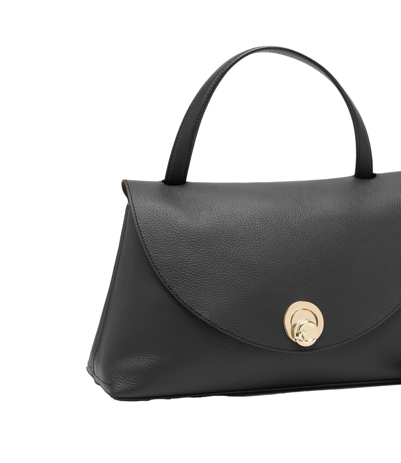 Coccinelle Borsa NIKLA MEDIUM Noir/Cognac Donna