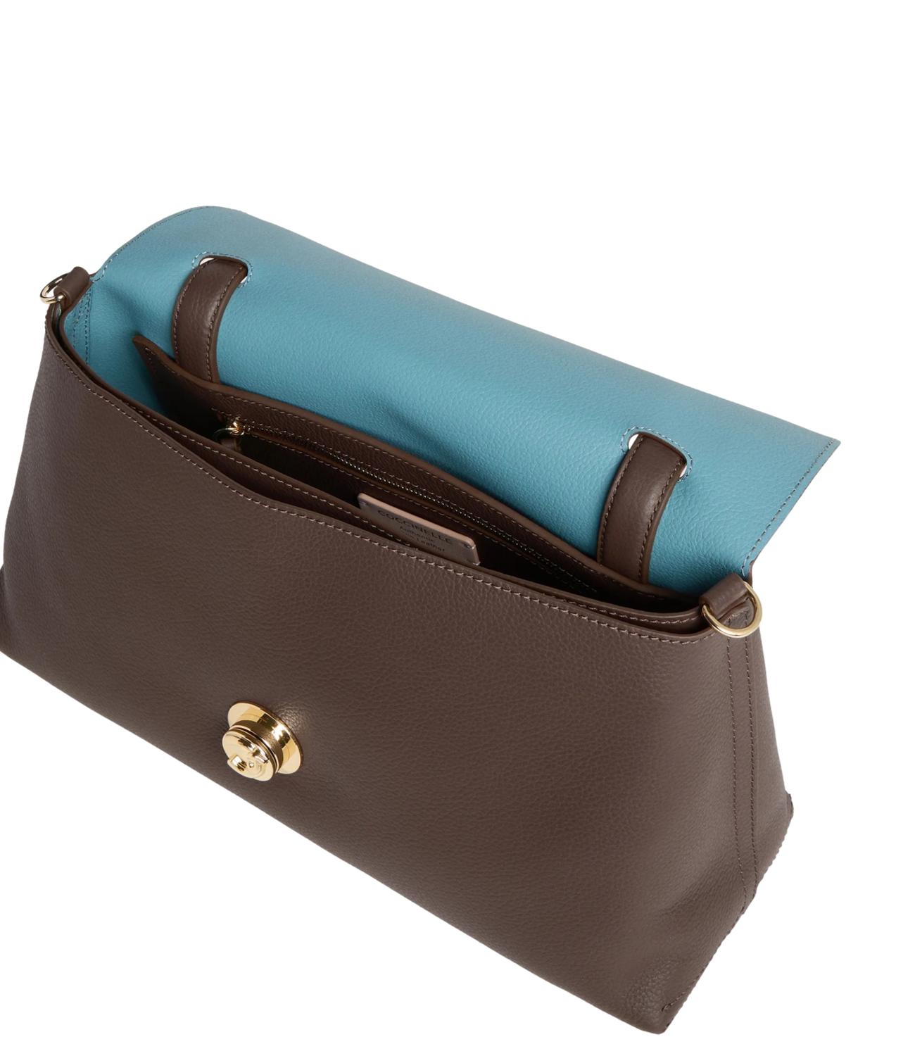 Coccinelle Borsa NIKLA MEDIUM Brunette/Arctic Blue Donna
