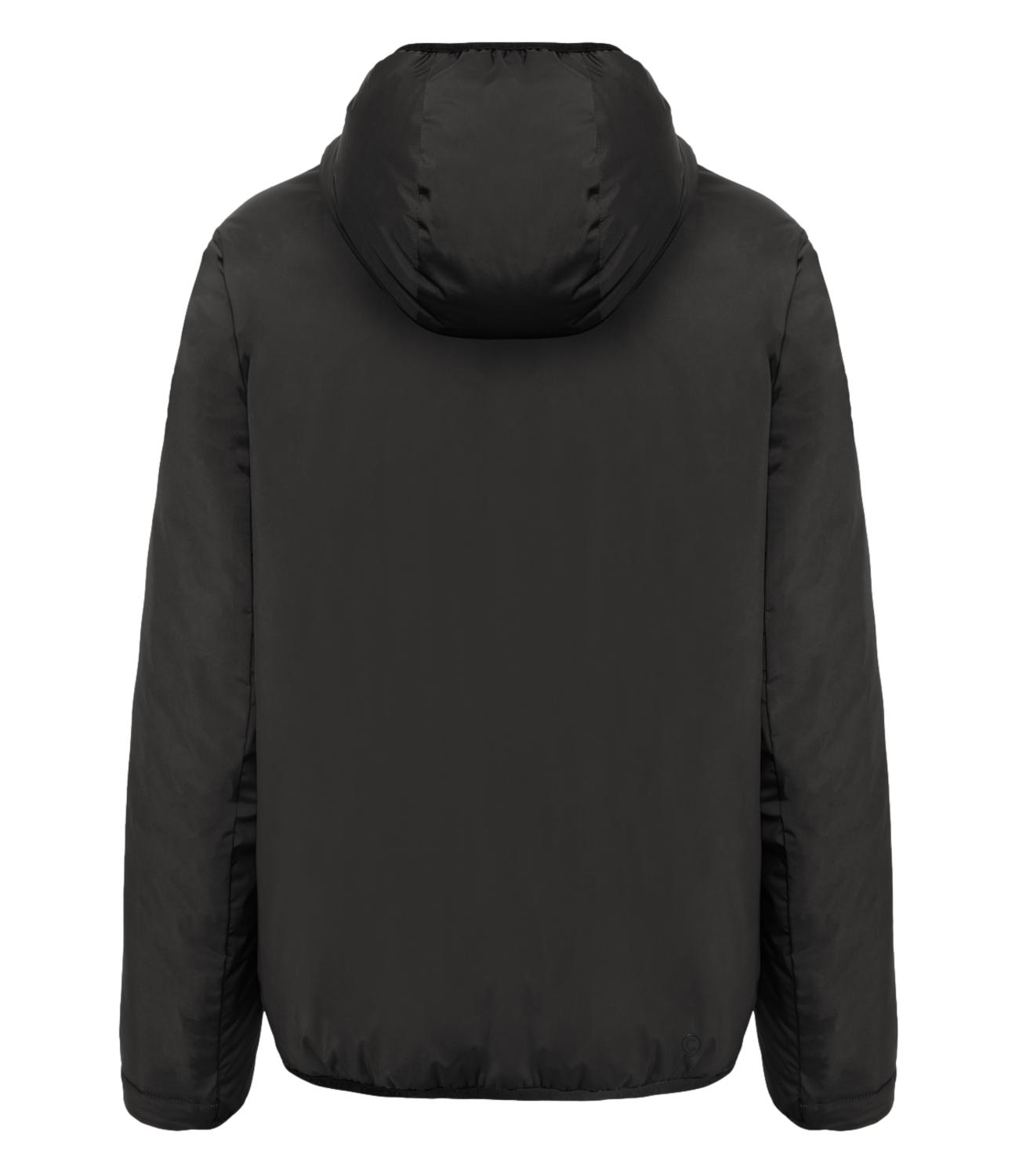 Giubbino nero con cappuccio
