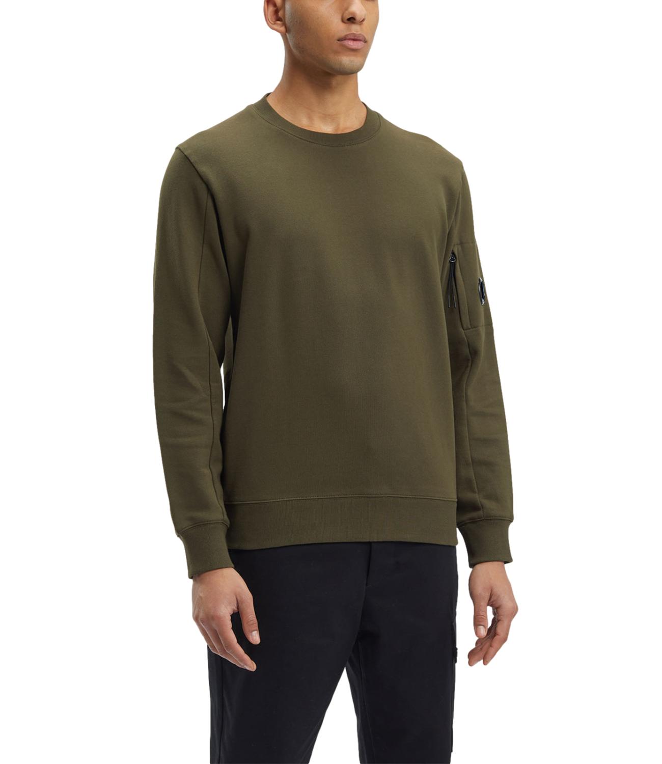 Diagonal Raised Fleece Crewneck Lens Sweatshirt