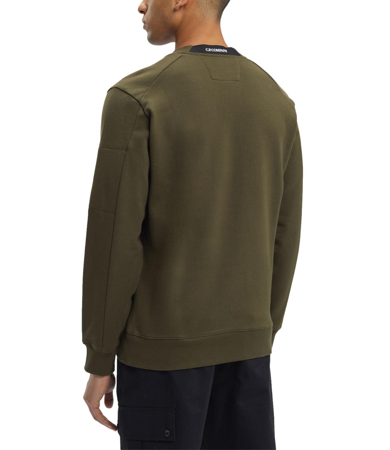 Diagonal Raised Fleece Crewneck Lens Sweatshirt