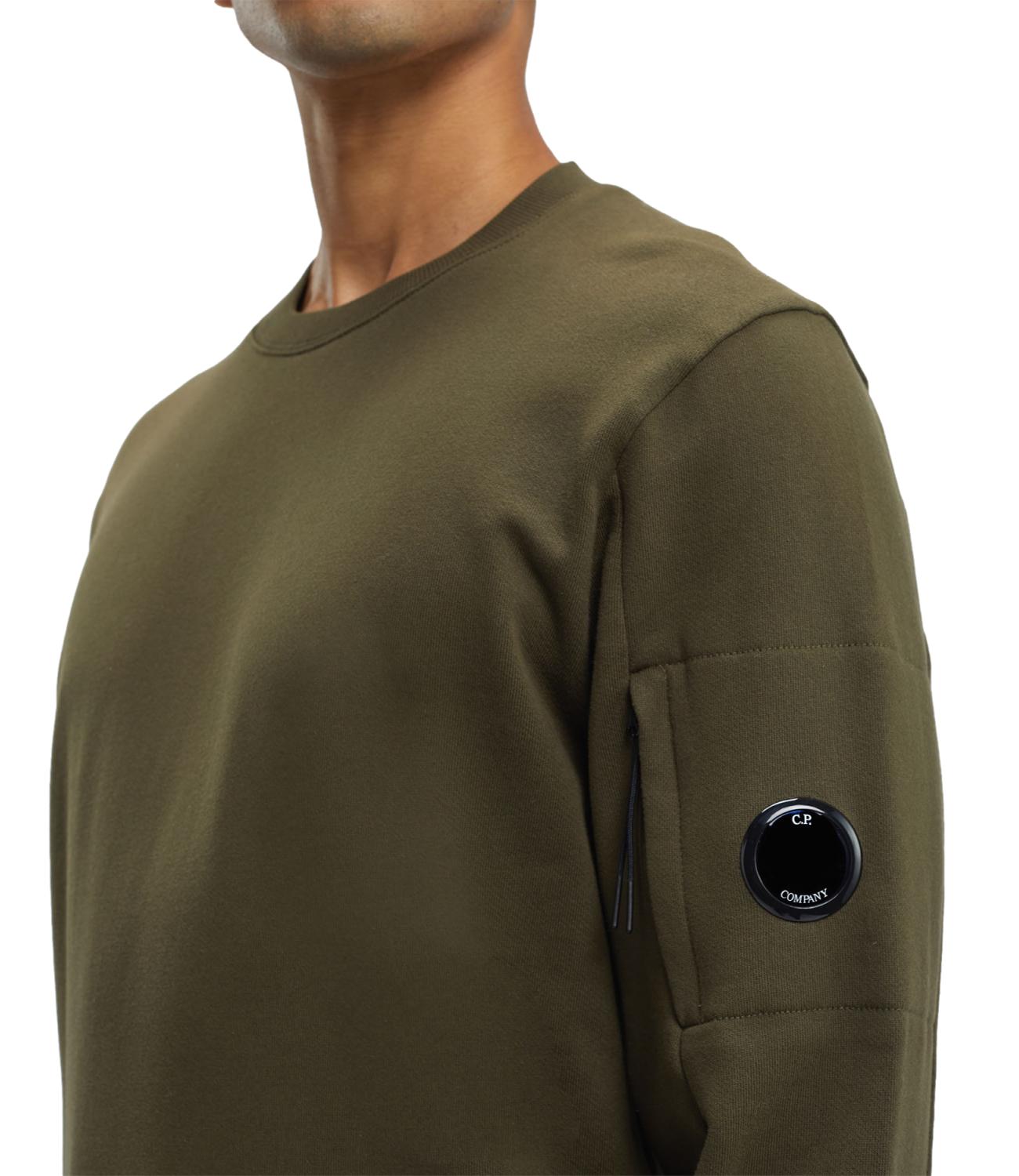 Diagonal Raised Fleece Crewneck Lens Sweatshirt