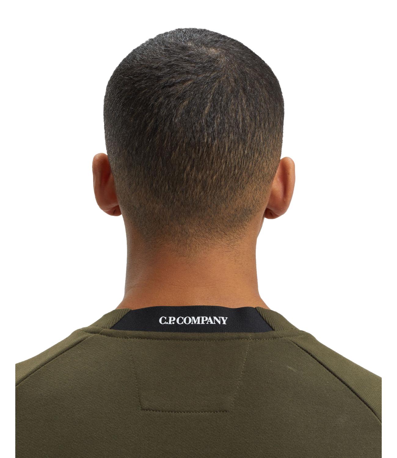 Diagonal Raised Fleece Crewneck Lens Sweatshirt