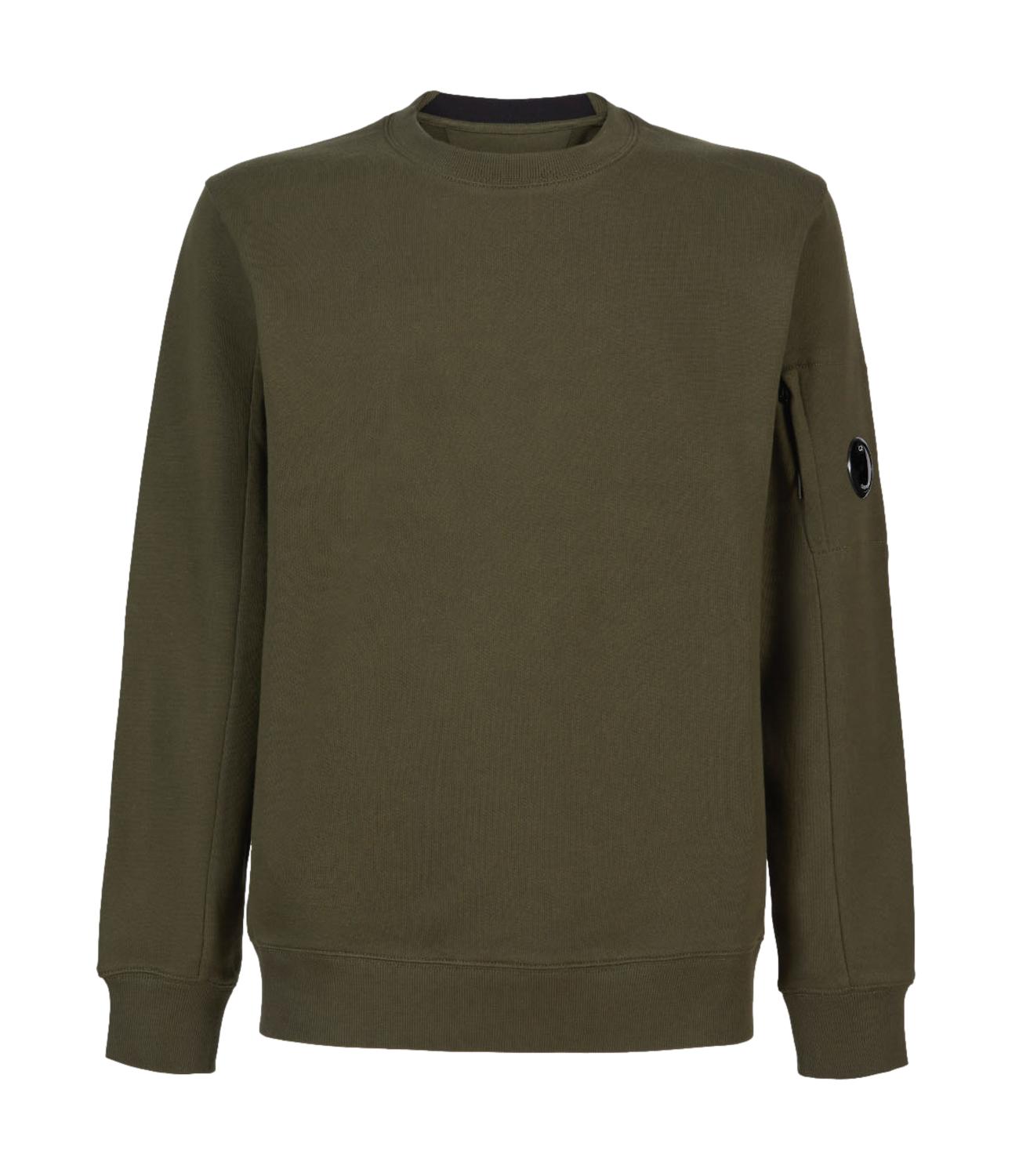 Diagonal Raised Fleece Crewneck Lens Sweatshirt