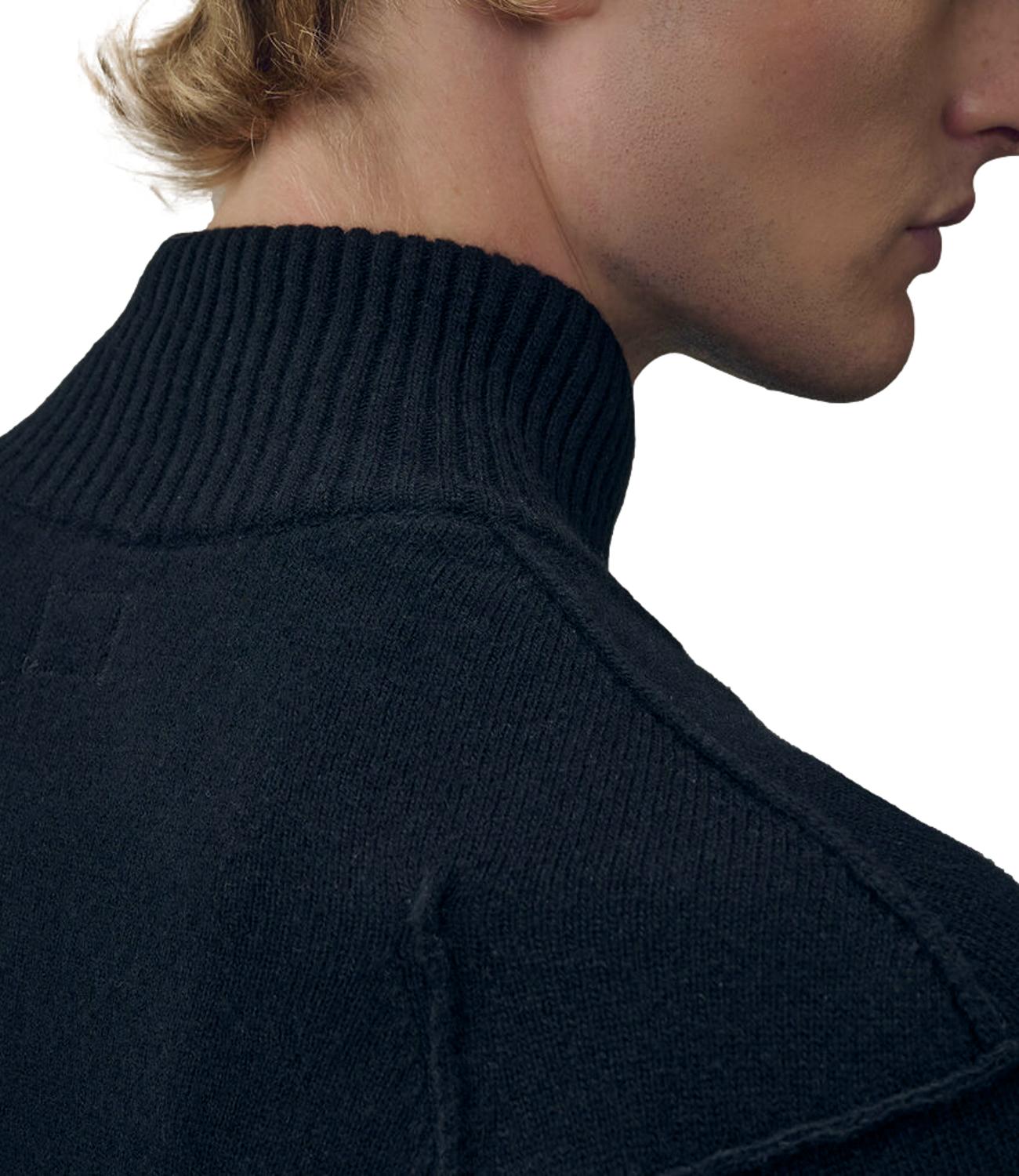 KNITWEAR - CARDIGAN Lambswool GRS Full Zip Sweater total eclipse