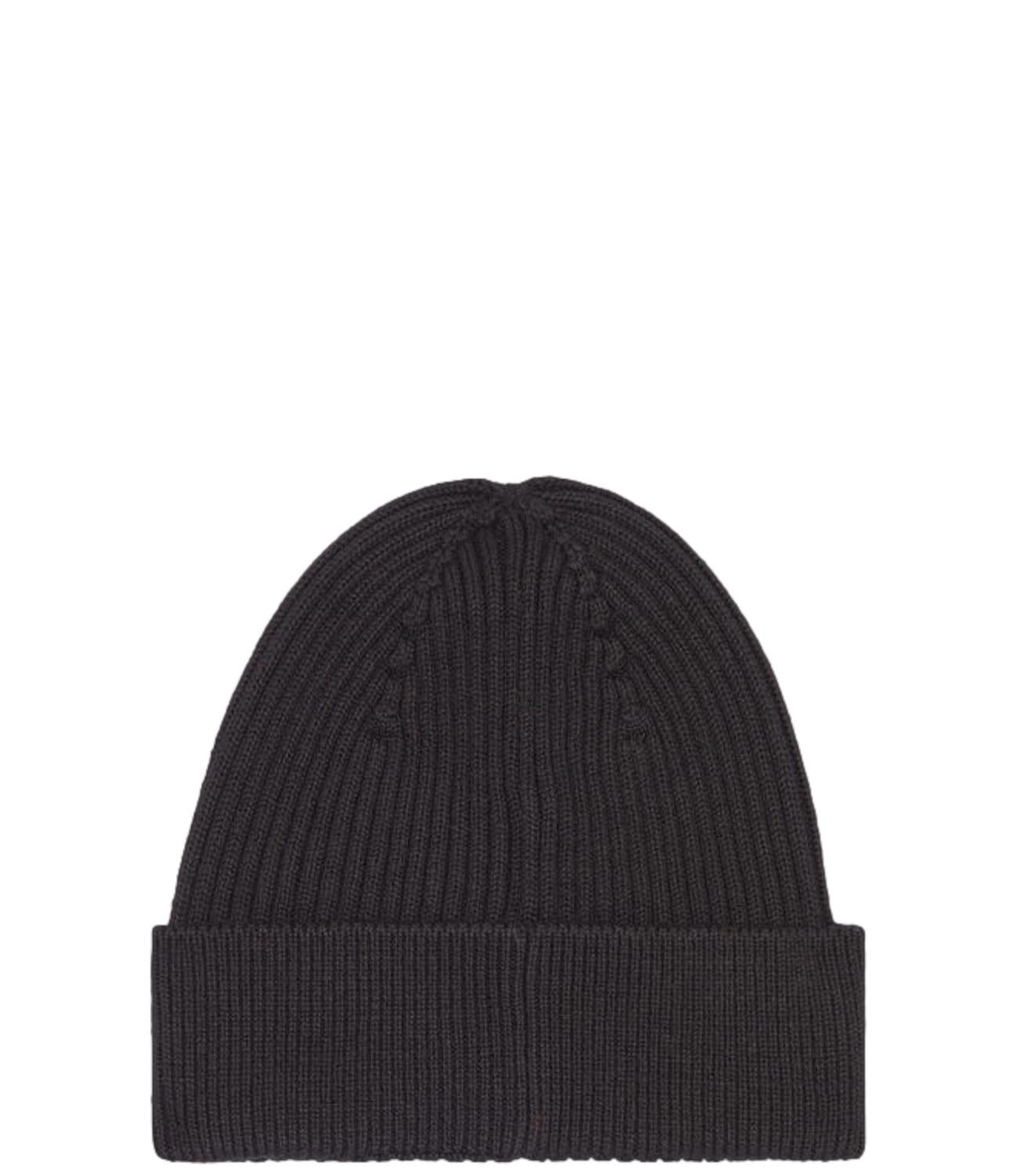 Cappello Diesel beanie nero logo rosso